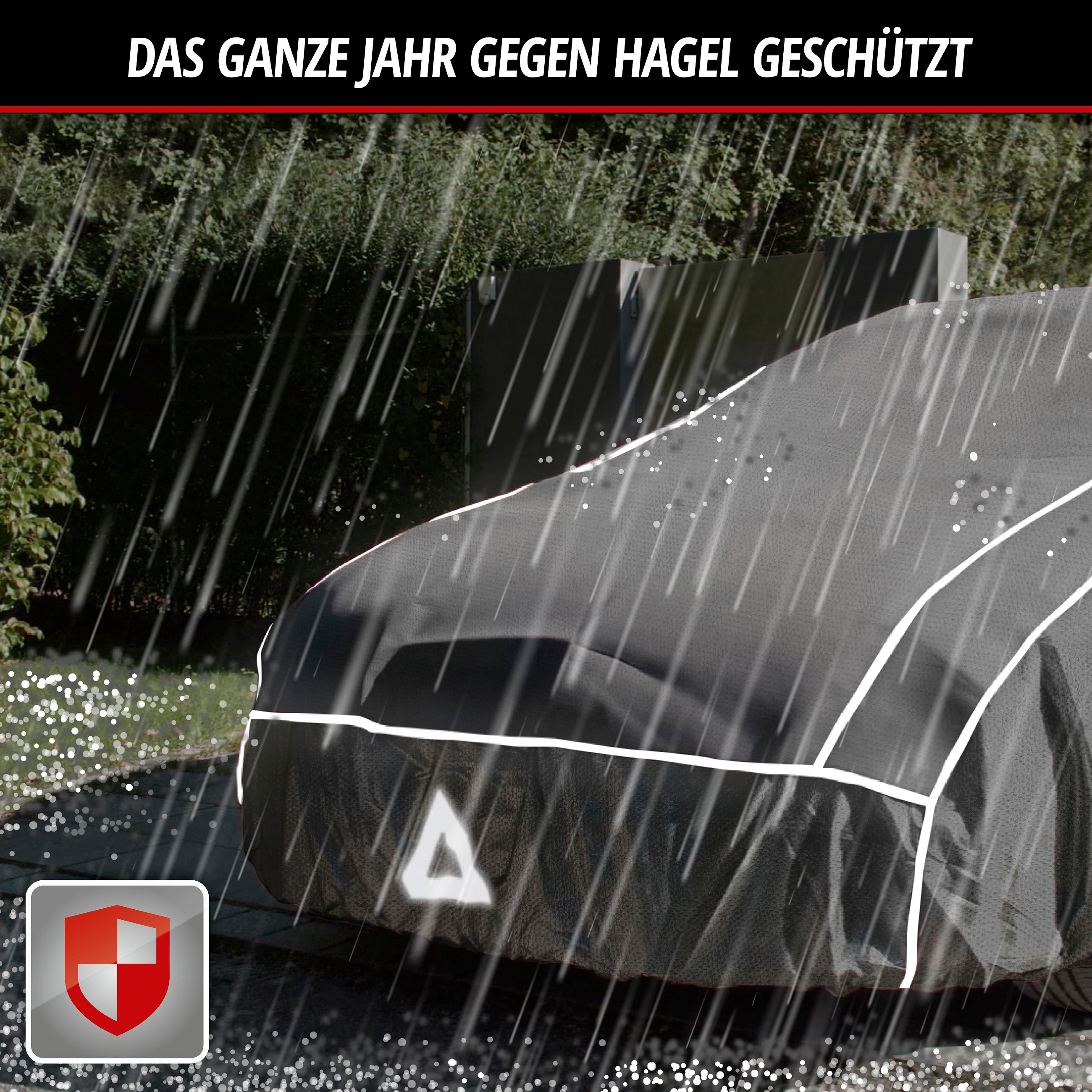 PKW Hagelschutzplane Hybrid UV Protect, Hagelschutzgarage Größe XL