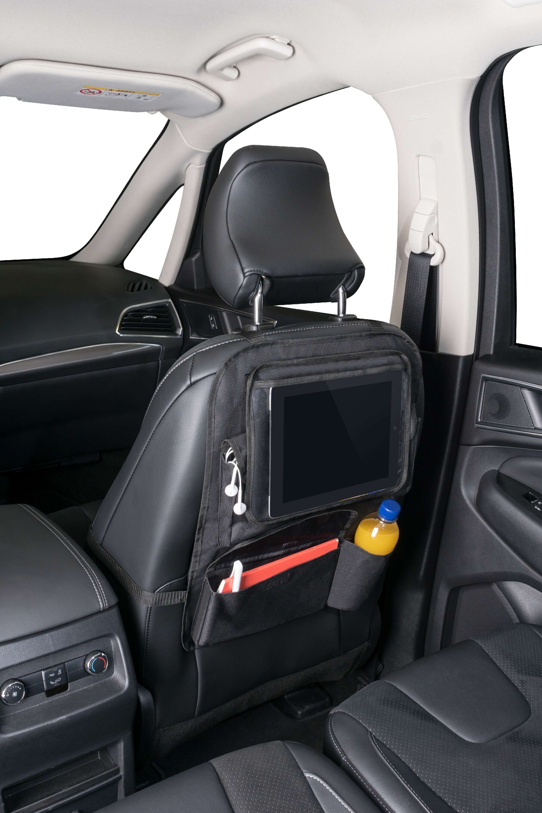 Rücksitztasche Maxi mit abnehmbarem Tablet-Halter schwarz