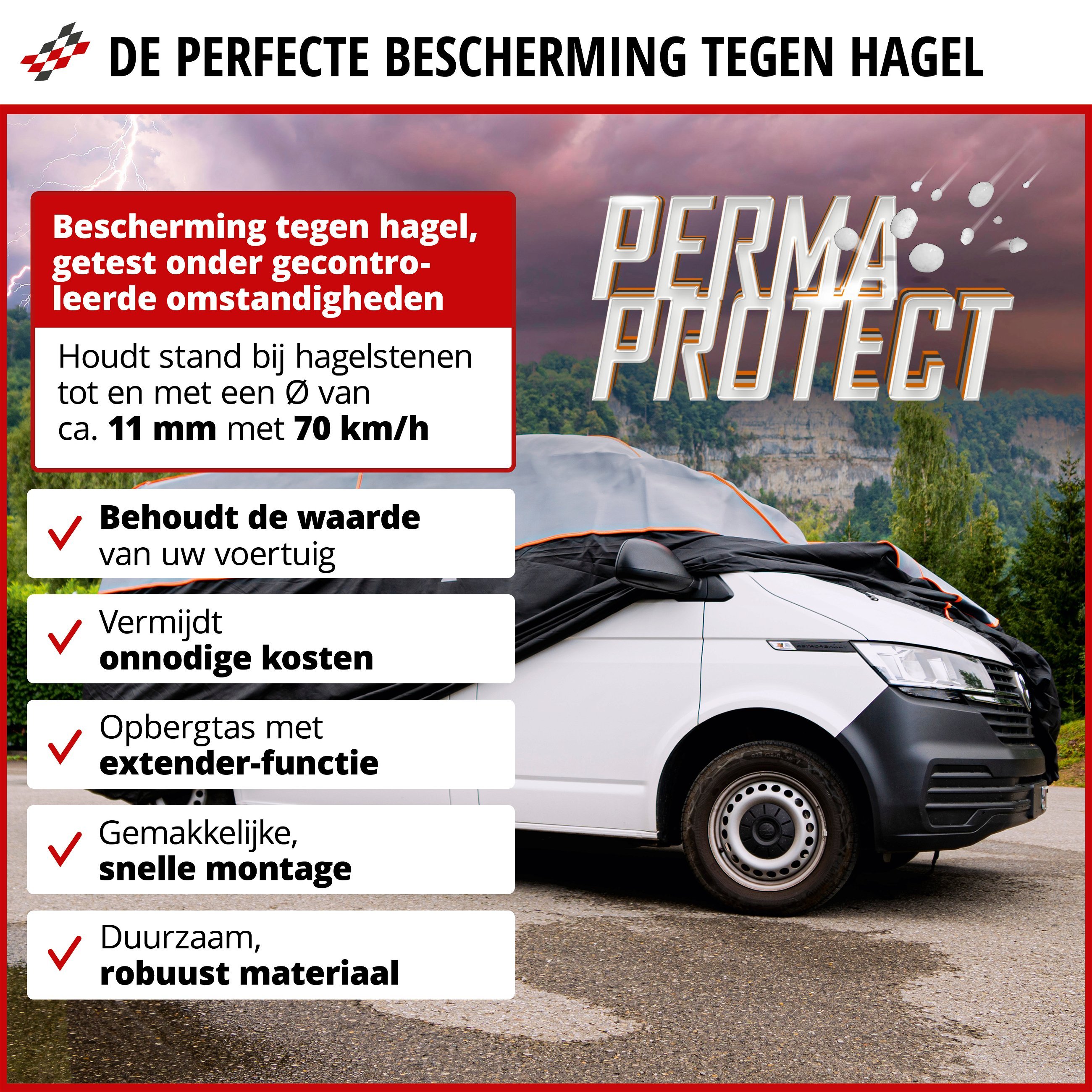 Bus-hagelbeschermhoes Perma Protect XL