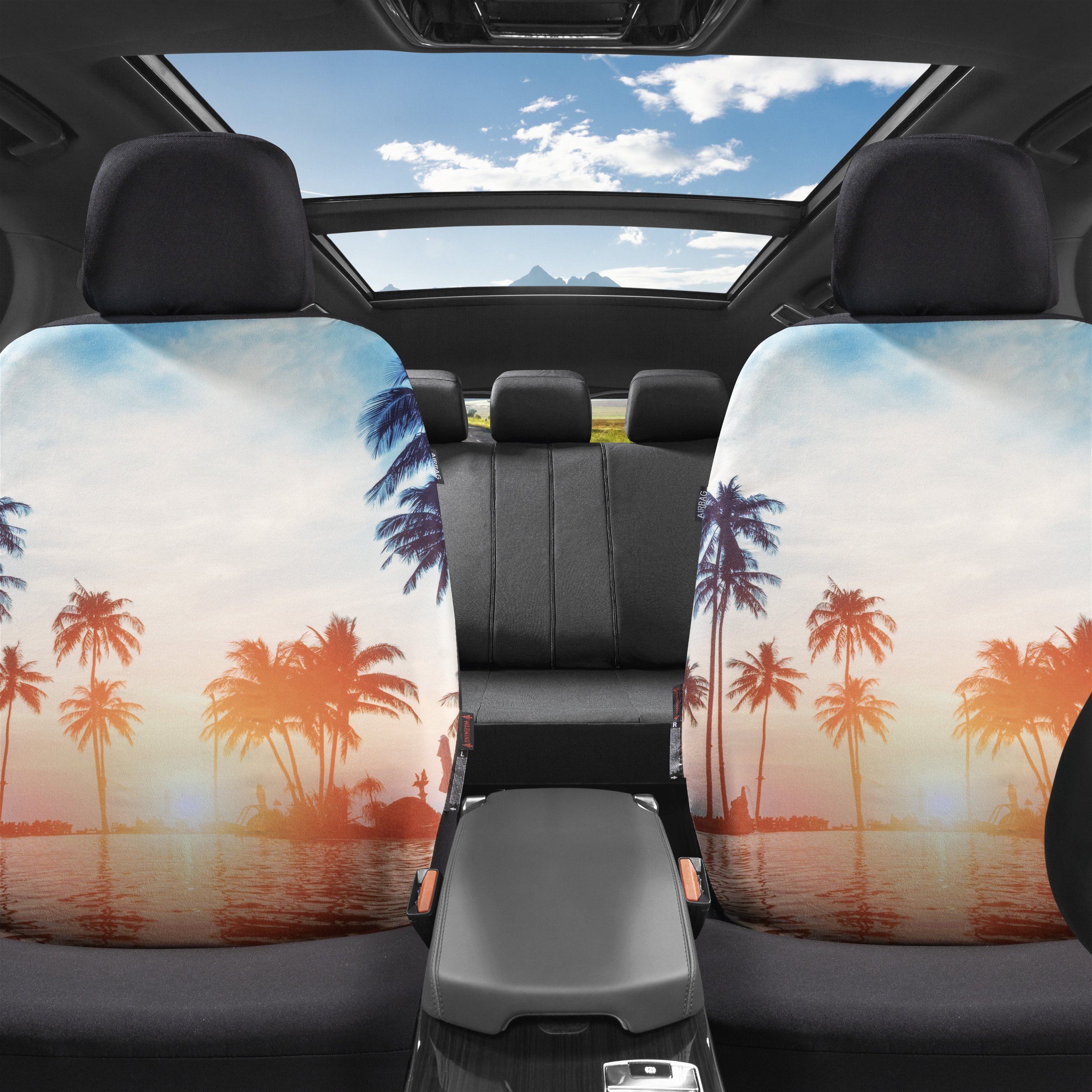 Car seat cover Beach for 1 front seat, single seat cover