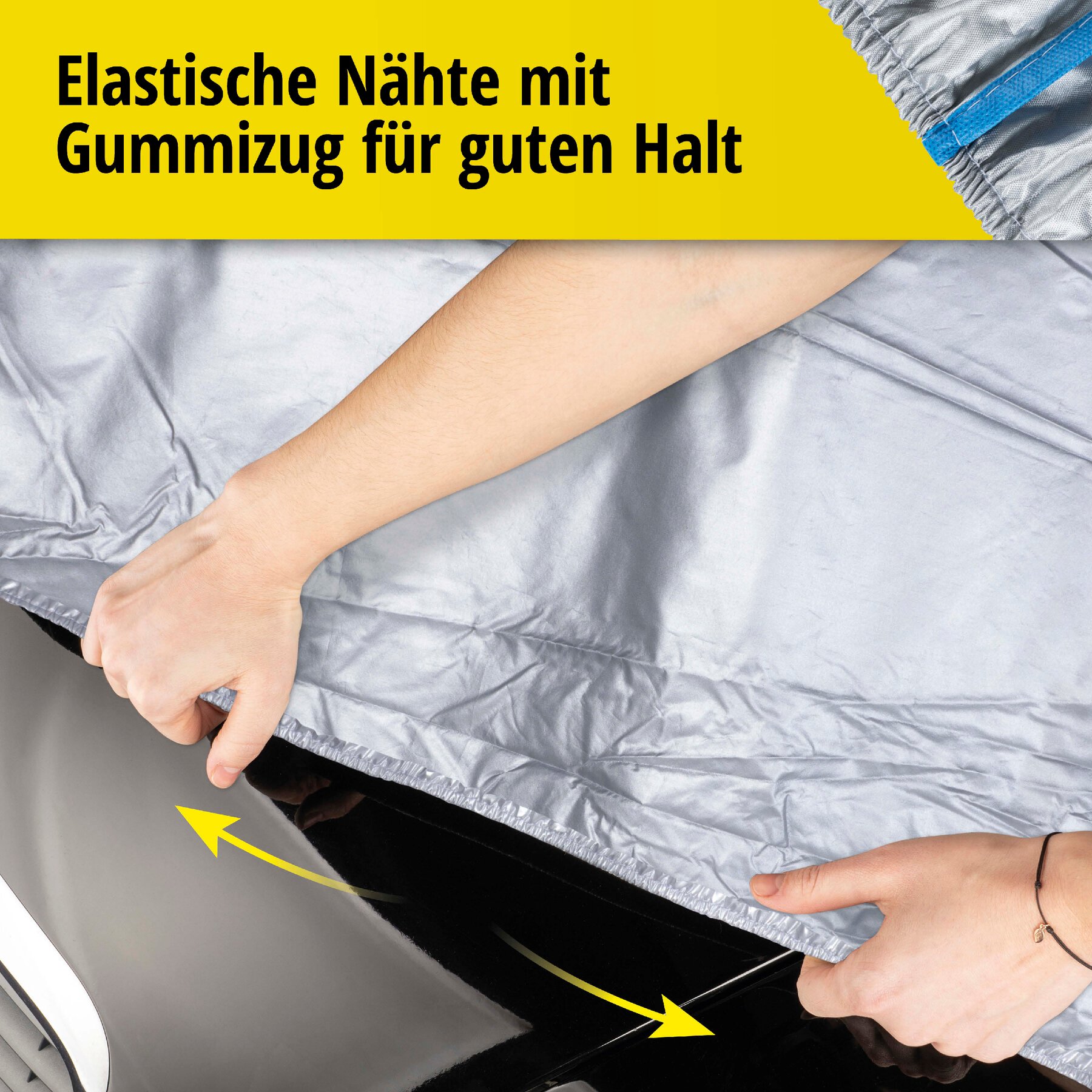 Autoplane Sun Reflect, PKW-Abdeckplane wasserdicht und wetterfest mit UV-Schutz Größe 8 silber