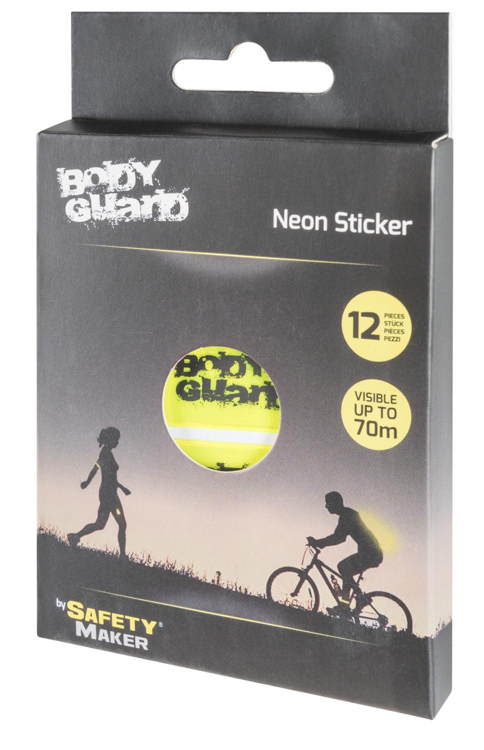 Neon sticker yellow 70x20 mm