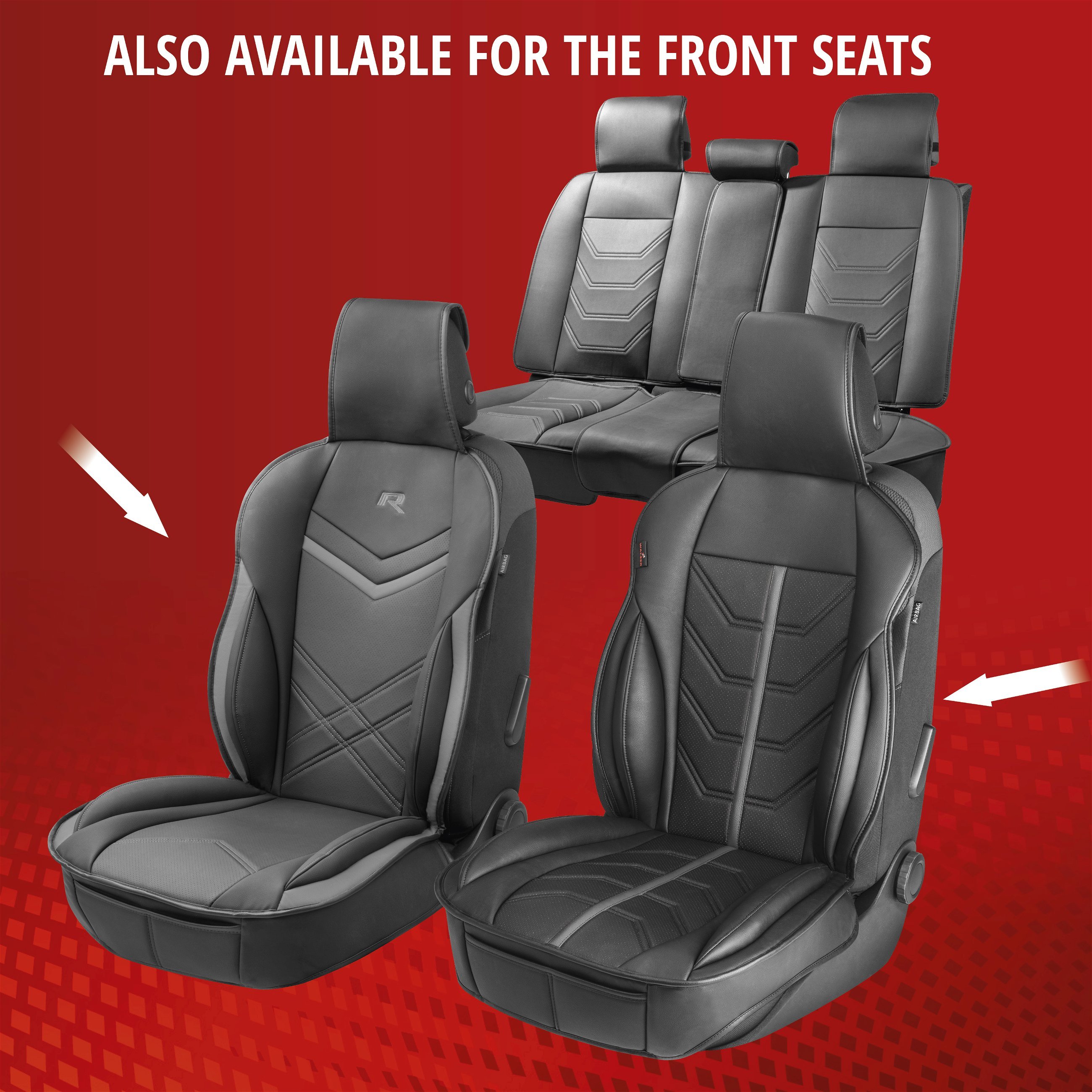 Seat cover Comfortline Luxor with anti-slip coating, 1 front seat