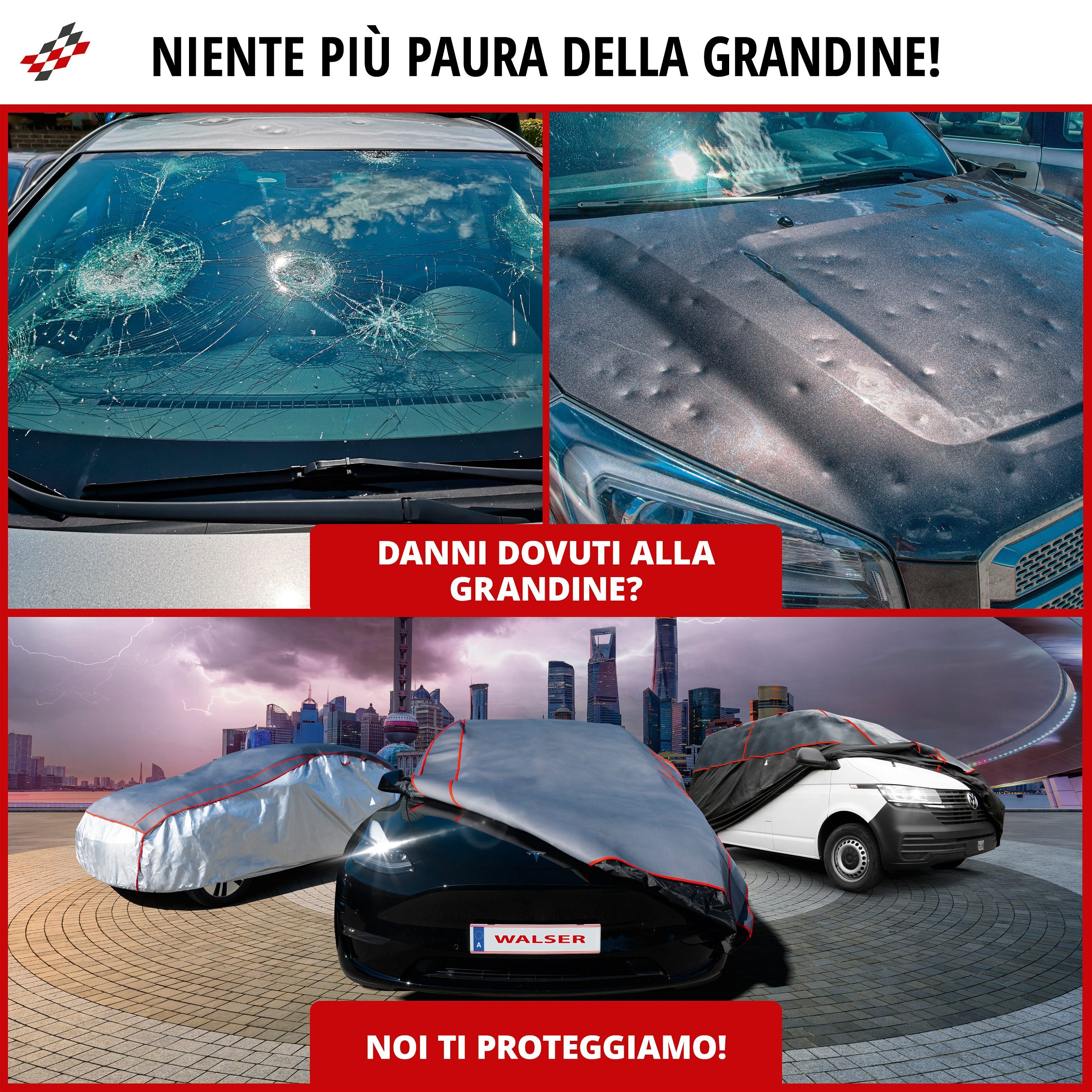 STORM PROTECTOR (XL SUV) - Copriauto telo antigrandine antipioggia antineve  copertura