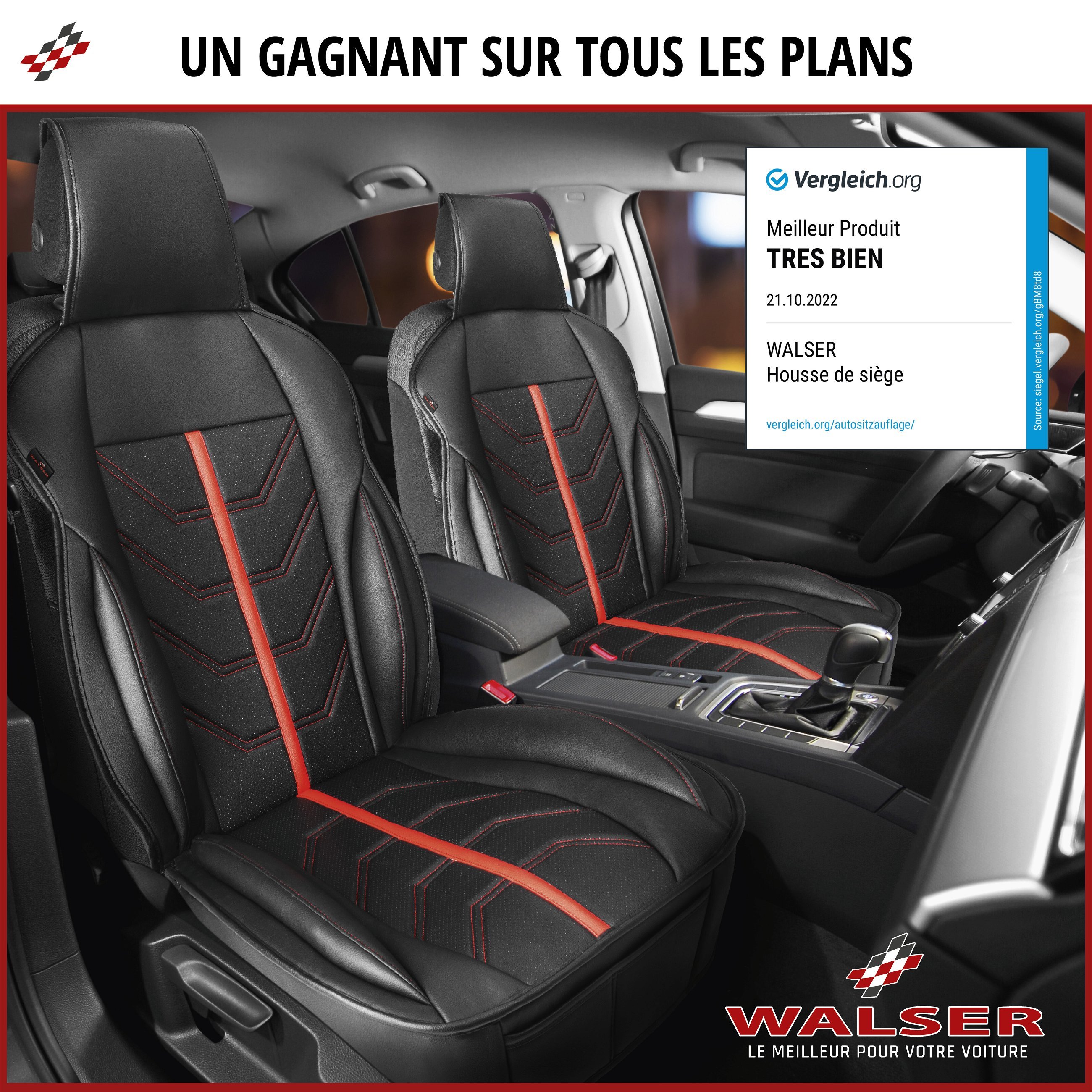 COUVRE SIEGE,PQ168Black1Seat--Housse de siège de voiture