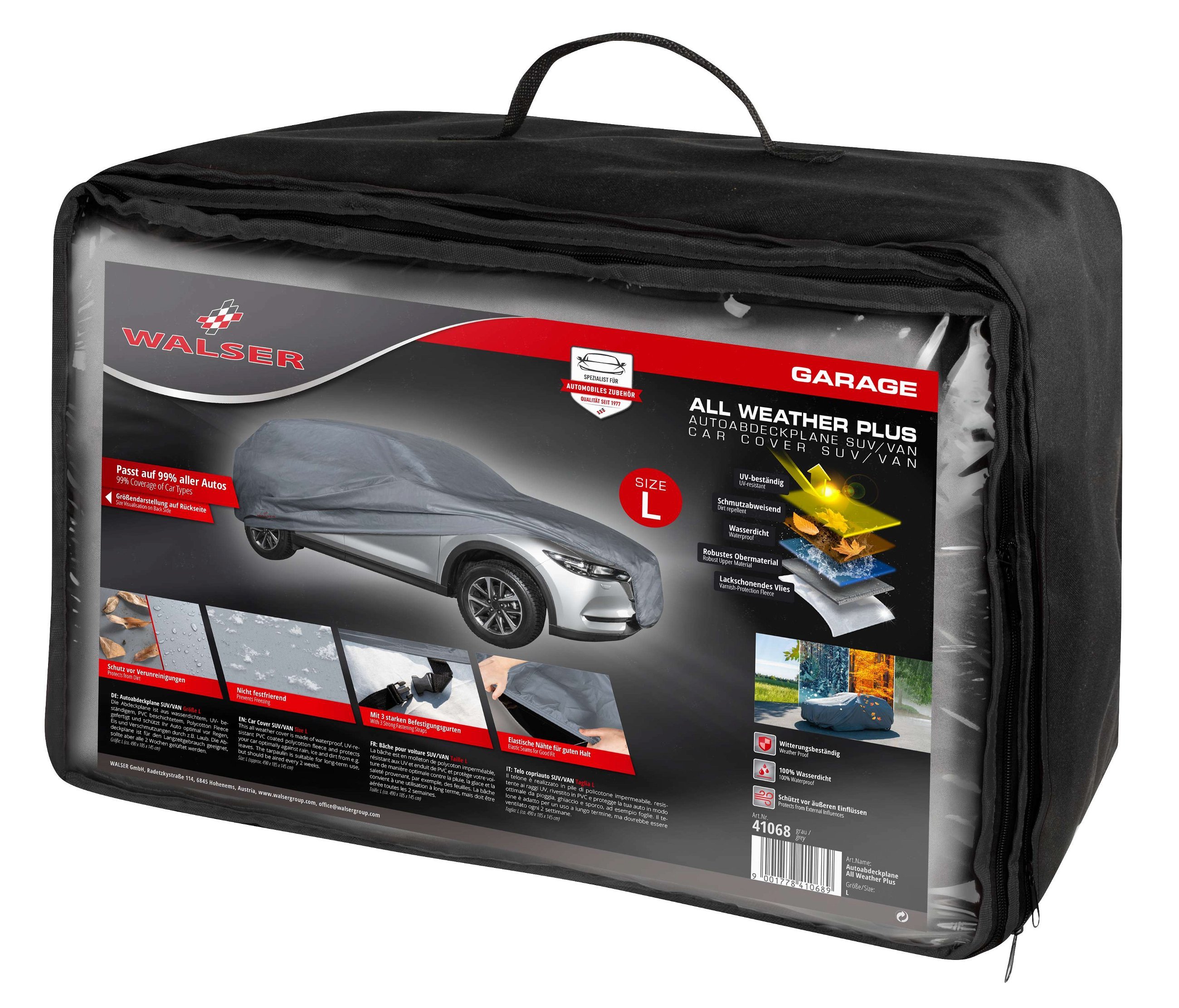 Bâche pour voiture All Weather Plus SUV taille L gris