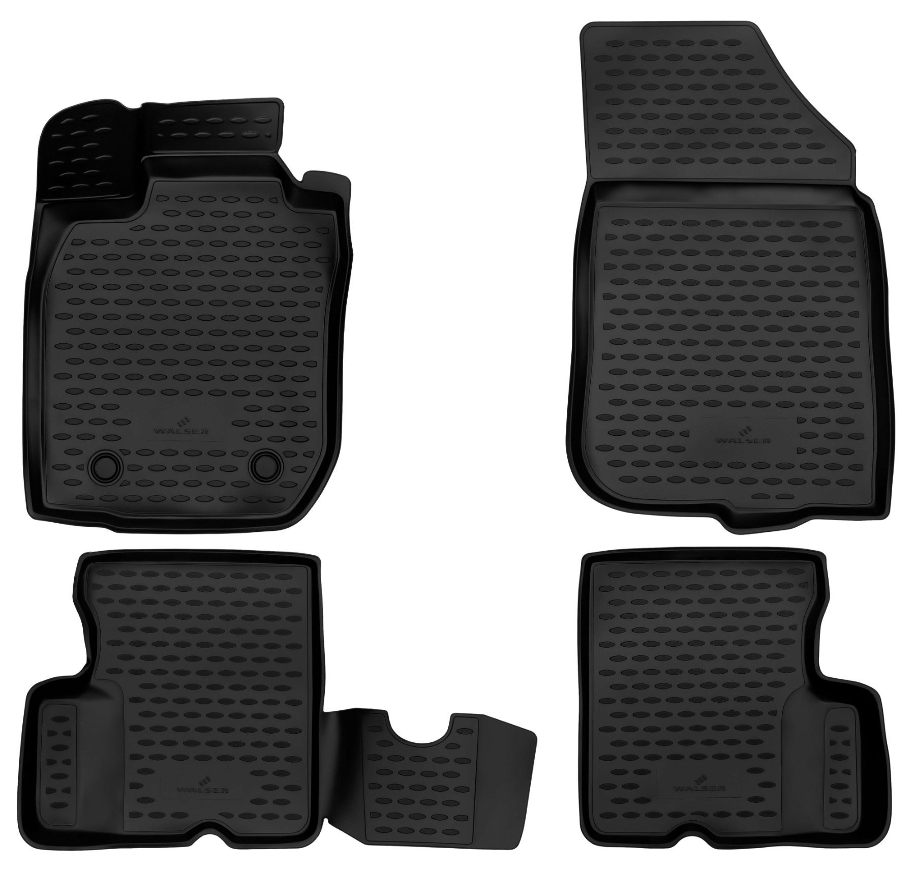 Tappetini in gomma per auto su misura XTR per Dacia Duster trazione anteriore (HS) 04/2010-01/2018