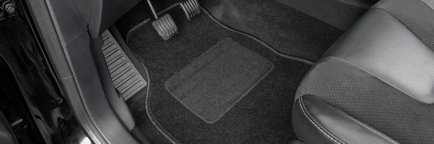 AD Tuning GmbH HG13172 Velours Passform Fußmatten Set Schwarz Autoteppiche Teppiche Carpet Floor mats 
