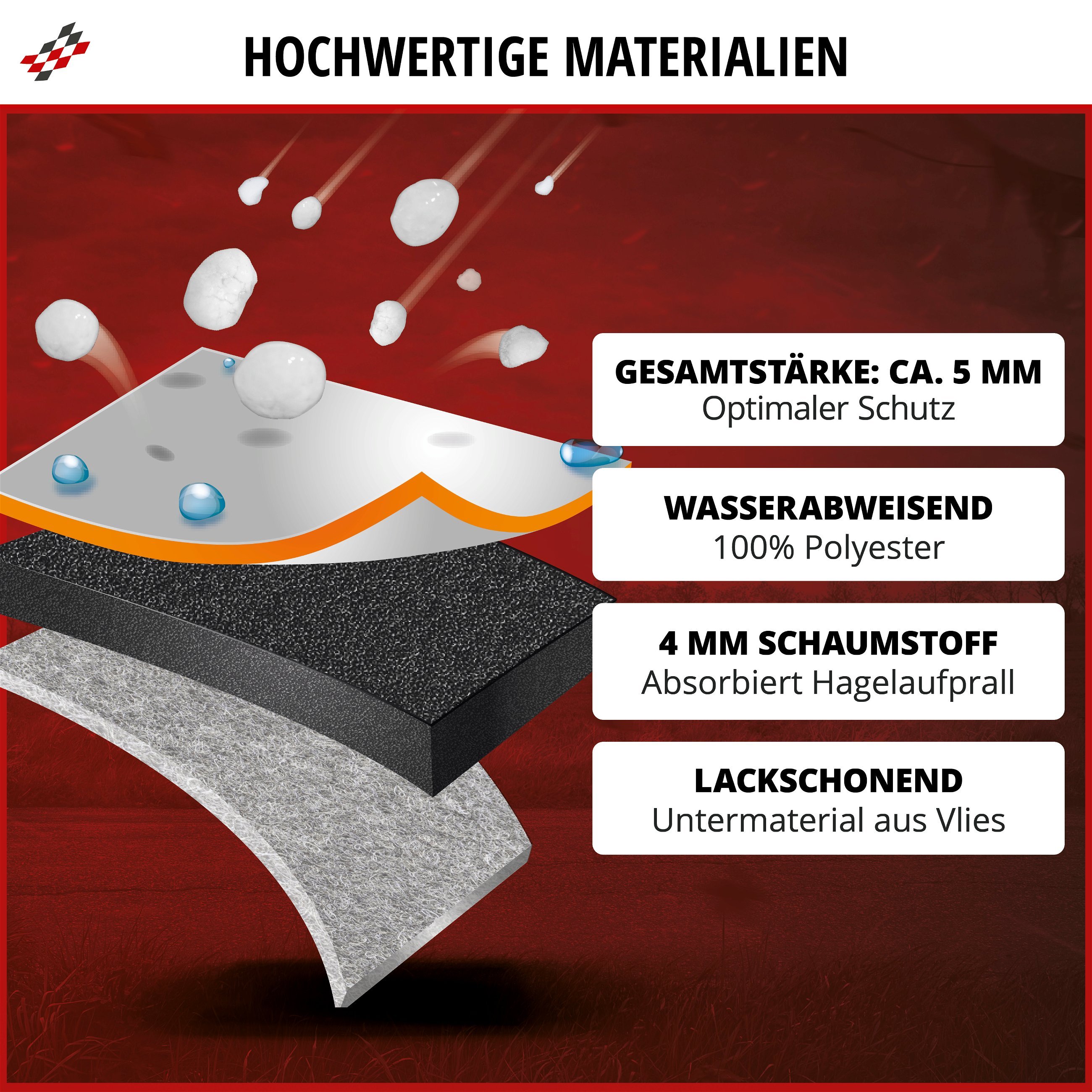 SUV Hagelschutzplane Perma Protect, Hagelschutzgarage Größe L