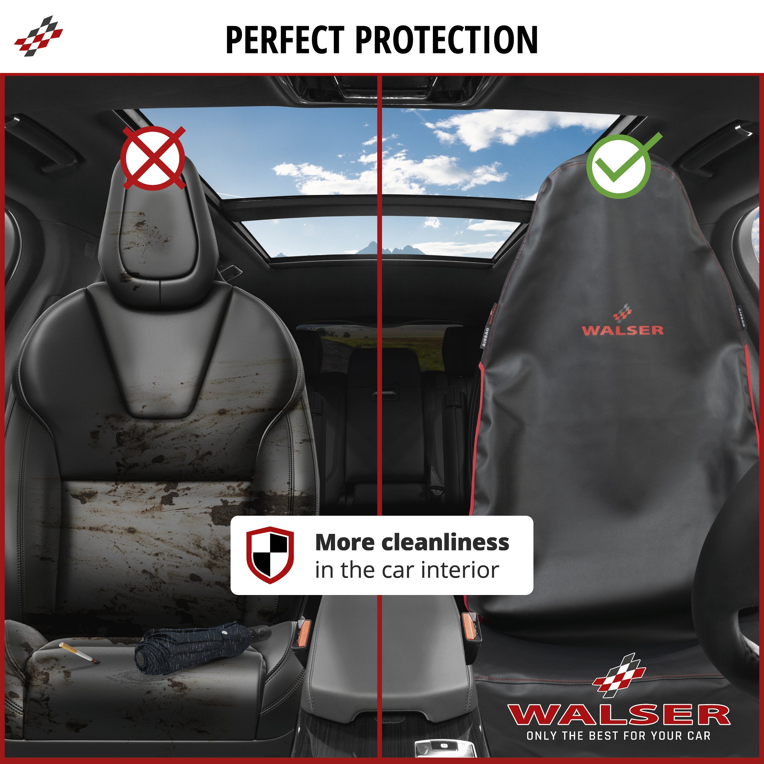 covers car seat Walser Guardian, car Online & Seat protector Seat black/red covers | cover cover, front covers Car Car Shop Cloth seat seat | Cushions | Seat |