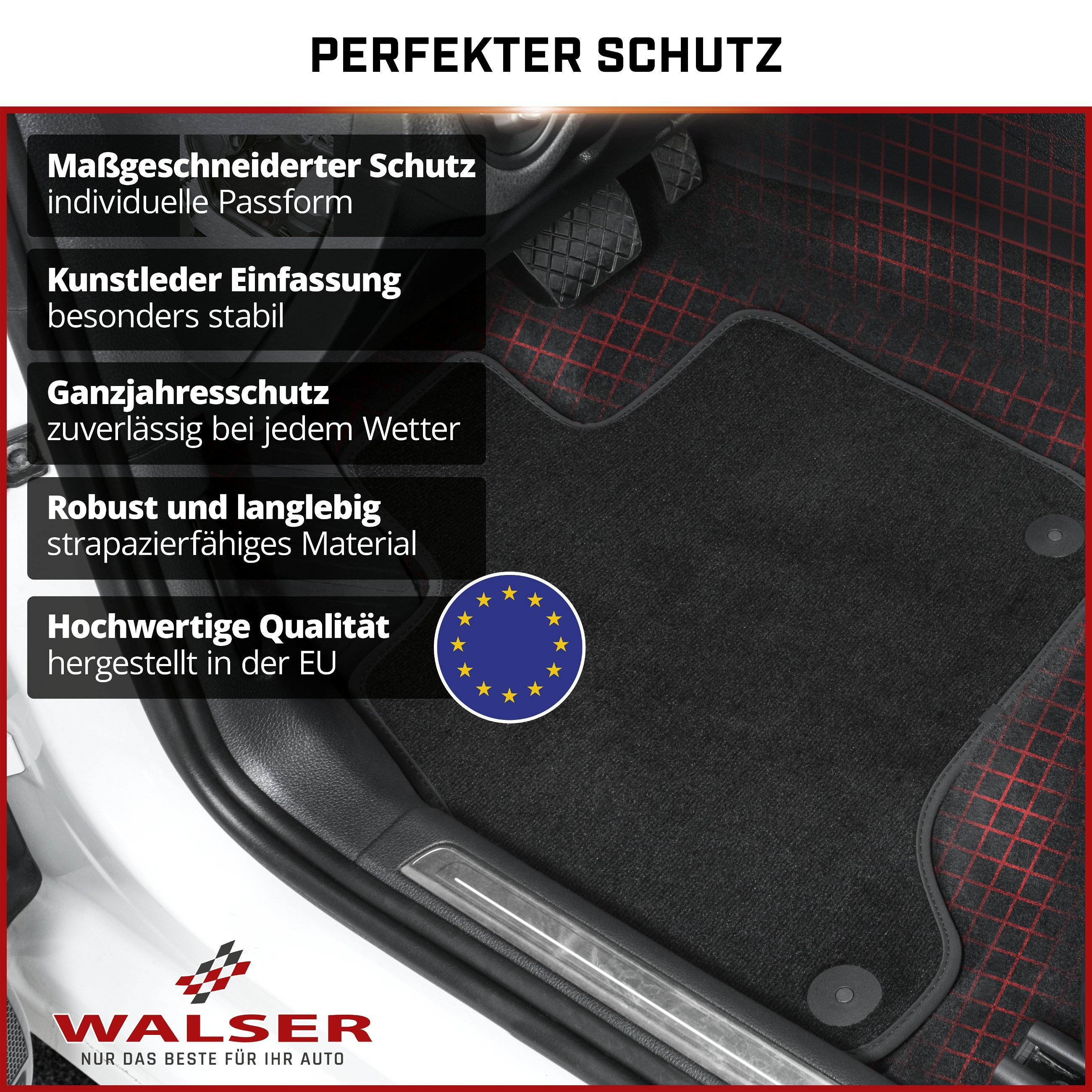 Premium Fußmatten für VW Polo V 03/2009-2017