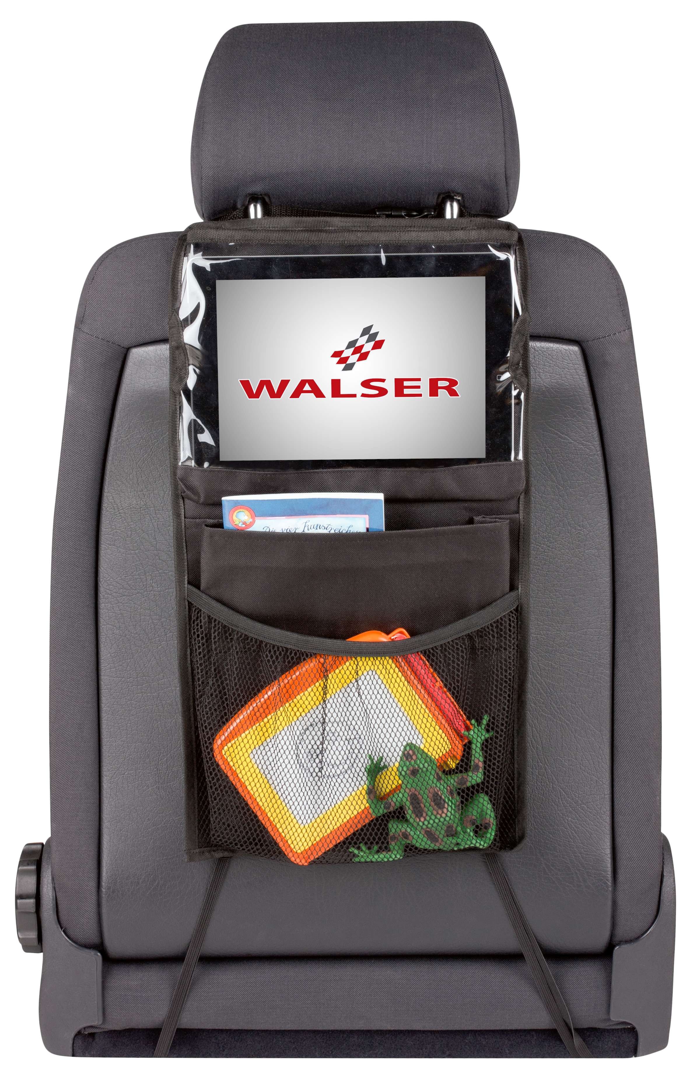 Auto-Organizer Kenny, Rückenlehnenschutz mit Tablet-Halterung 70x46 cm  schwarz, Auto-Organizer Kenny, Rückenlehnenschutz mit Tablet-Halterung  70x46 cm schwarz, Rücksitz Taschen, Kids & Co