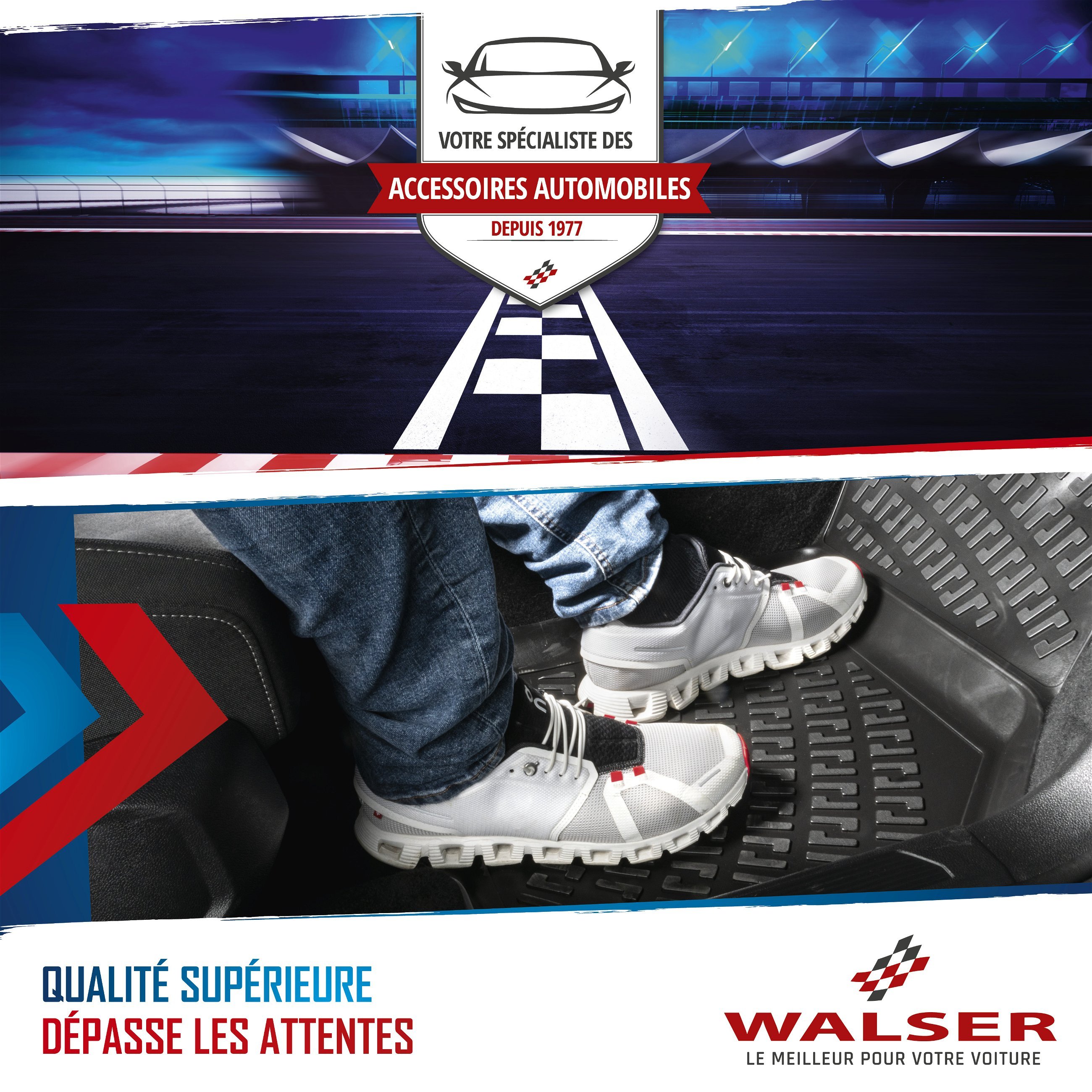 Tapis en caoutchouc NXT pour VW Touran 02/2003 - 05/2015