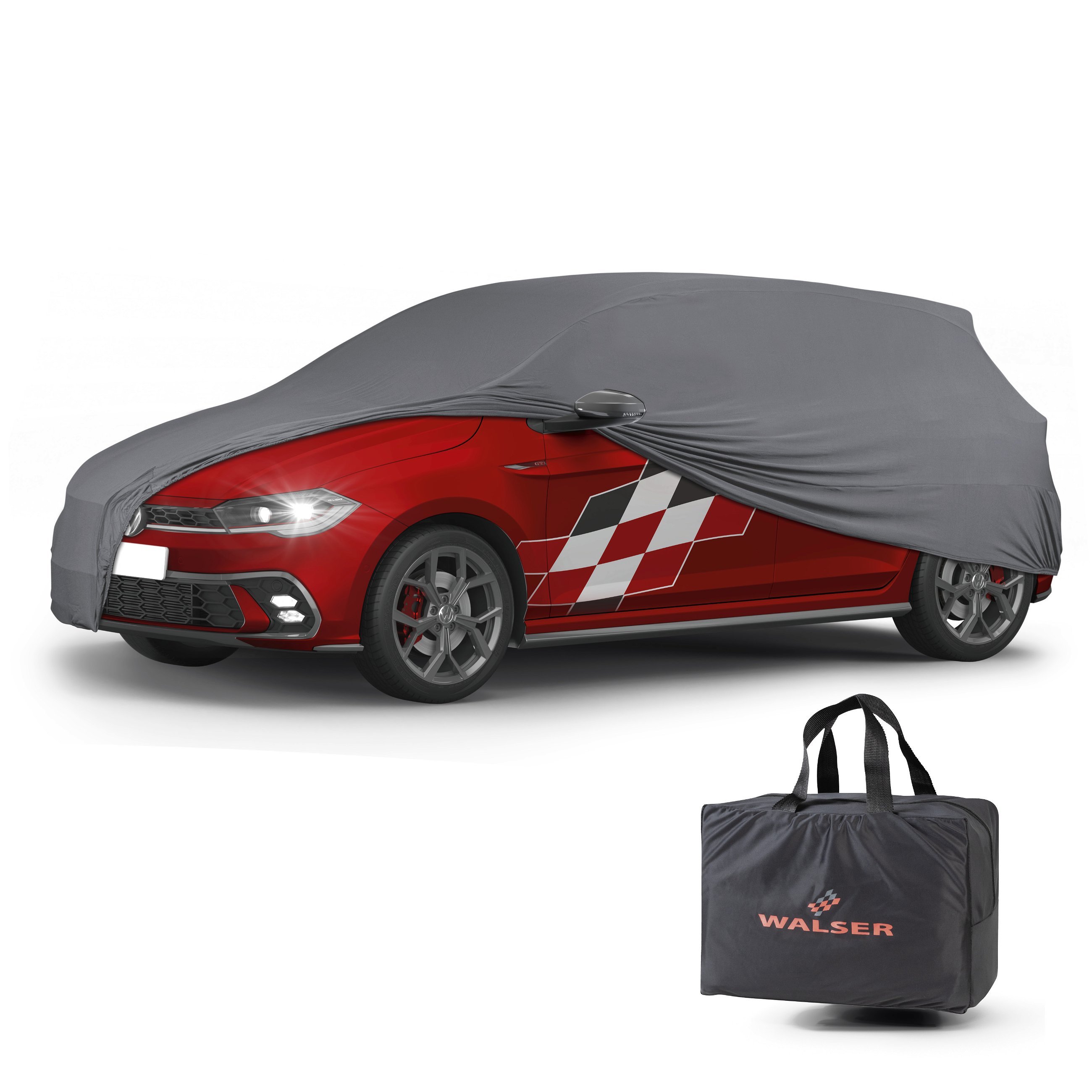 Bâche pour voiture Indoor Stretch Plus taille M anthracite