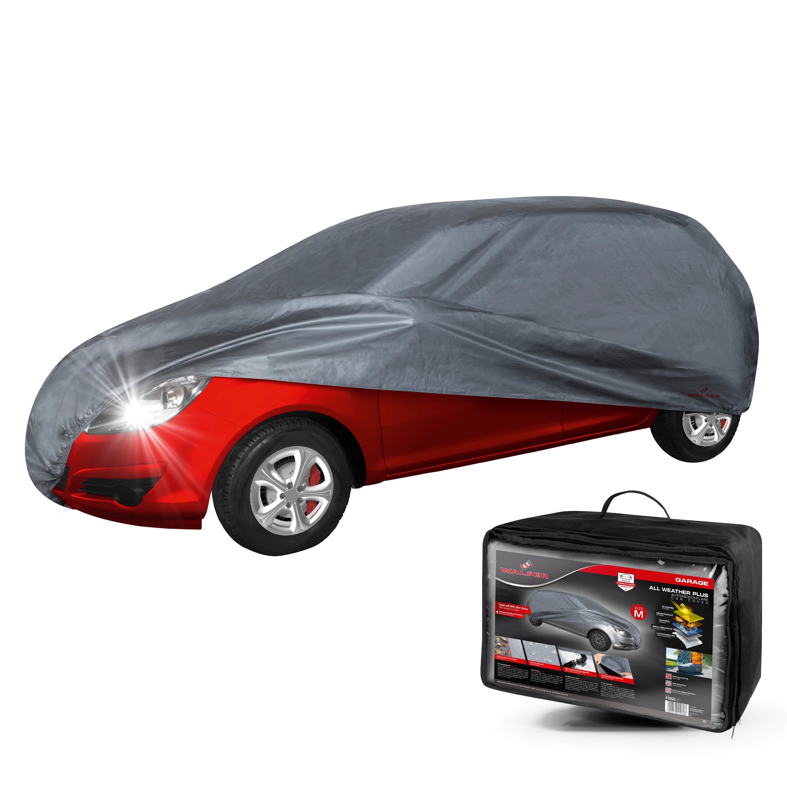 Car tarpaulin All Weather Plus size M grey