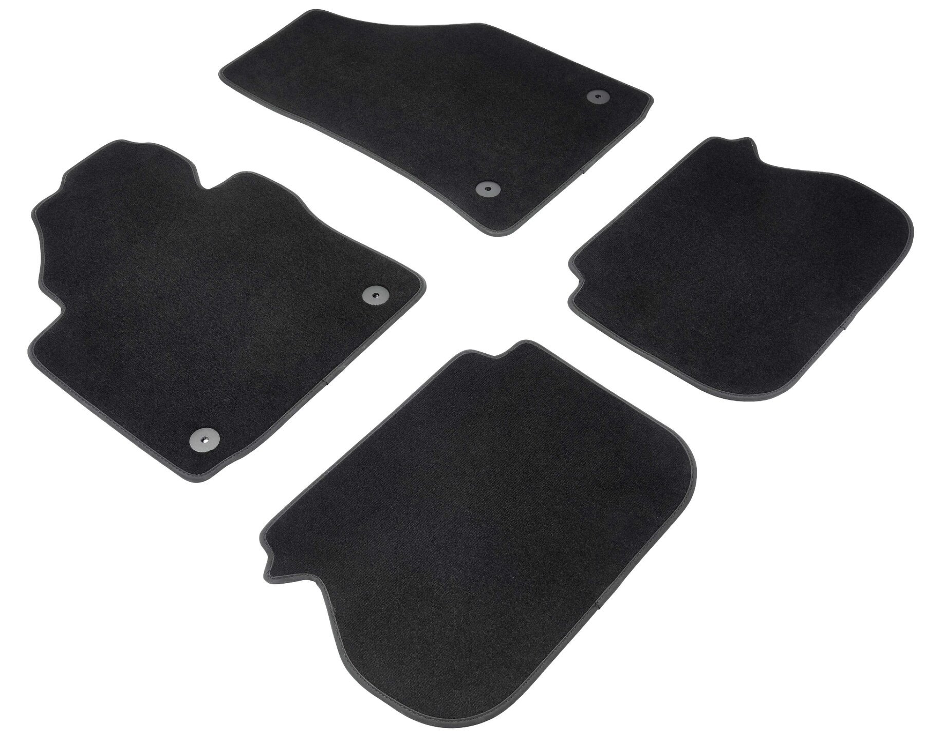 Premium Floor mats for VW Caddy III 03/2004-05/2015, 2 sliding doors
