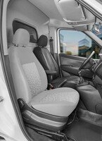 Passform Sitzbezug aus Kunstleder kompatibel mit Opel Combo (X12), Einzelsitz Fahrer Armlehne innen