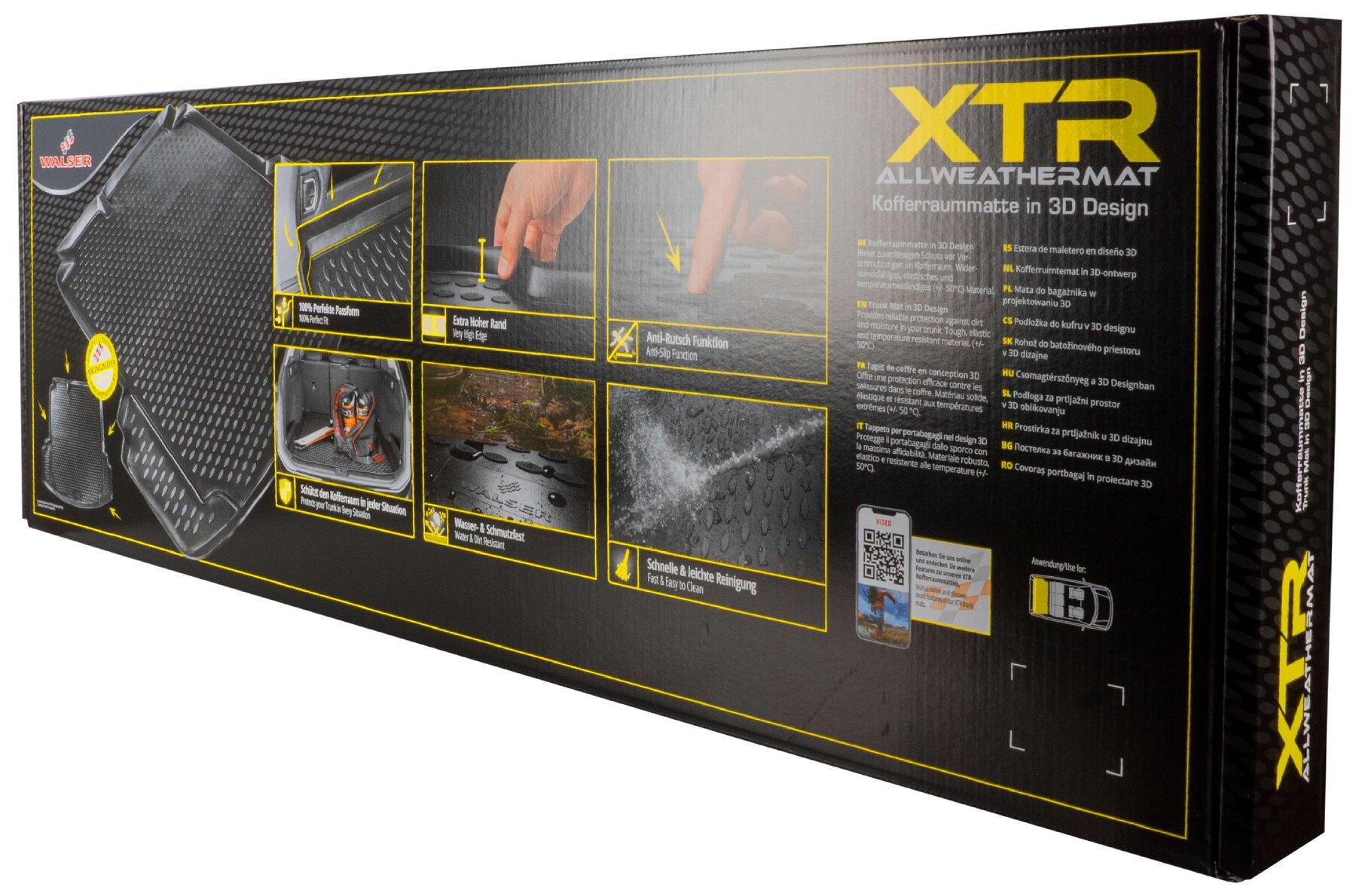 Kofferbakmat XTR geschikt voor Skoda Karoq (NU7) 07/2017-Vandaag, 2x4 versie met reparatieset