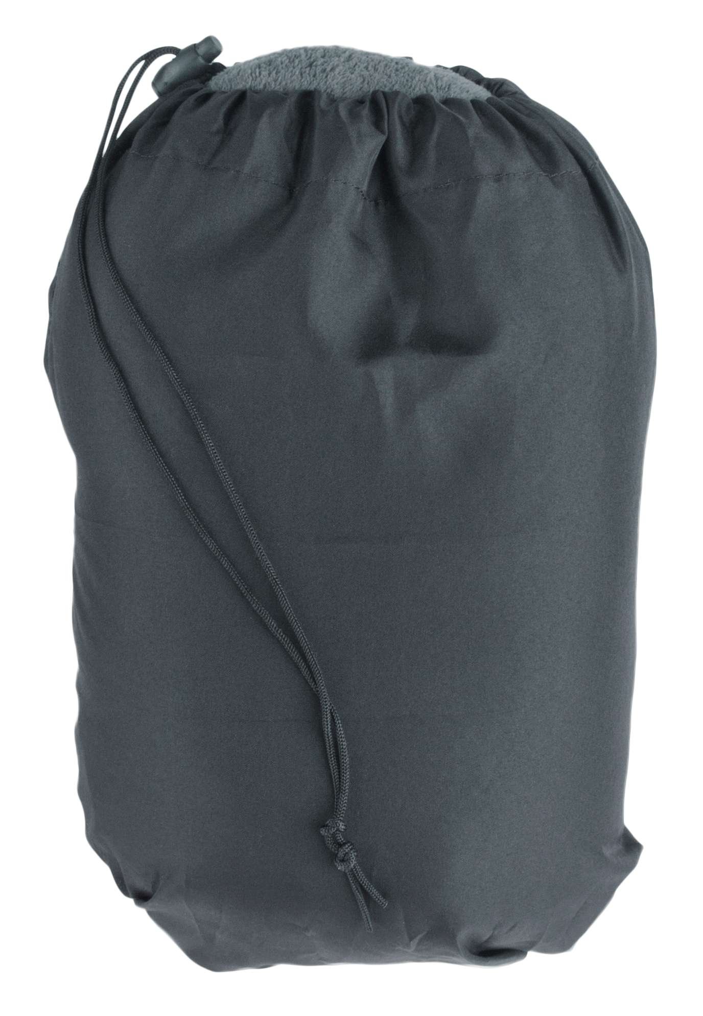 Oreiller de voyage Travelmaid bolster pour adultes en molleton doux anthracite