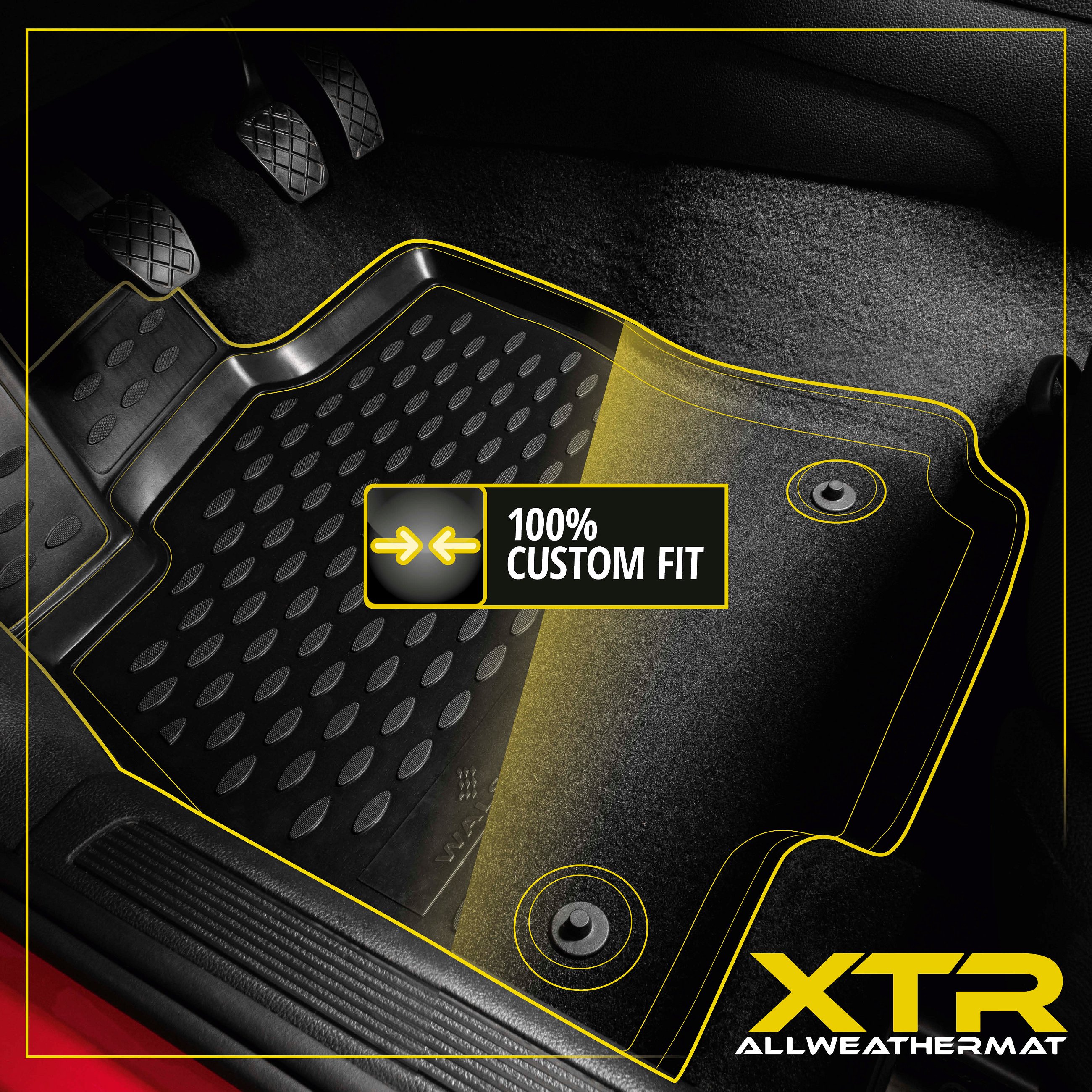 XTR Rubber Mats for Skoda Superb II 03/2008 - 2015, Superb II Wagon 10/2009 - 05/2015