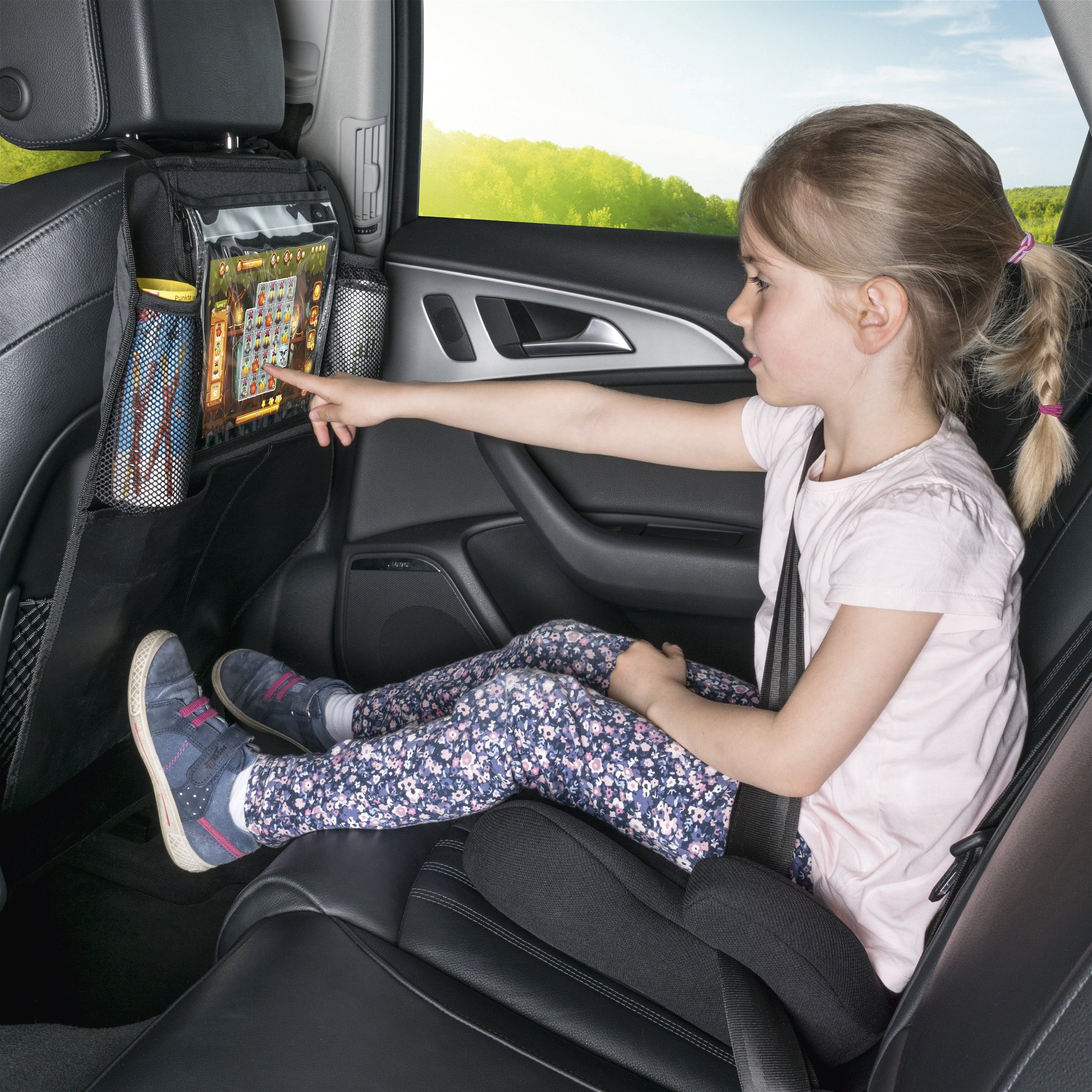 Support de tablette pour siège de voiture avec organisateur Kenny black