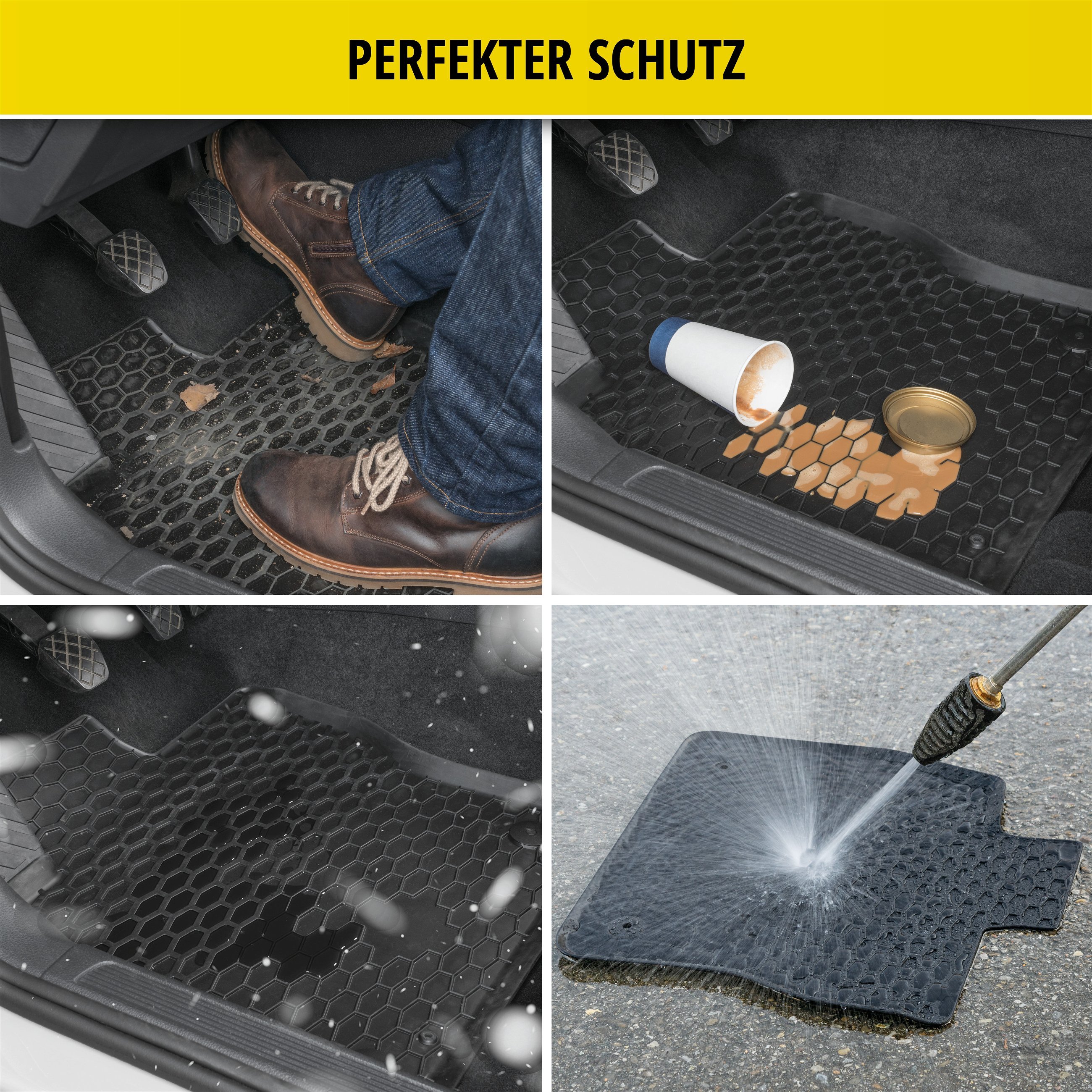 Gummimatten DirtGuard für VW T-Roc Cabriolet (AC7) 12/2019-Heute