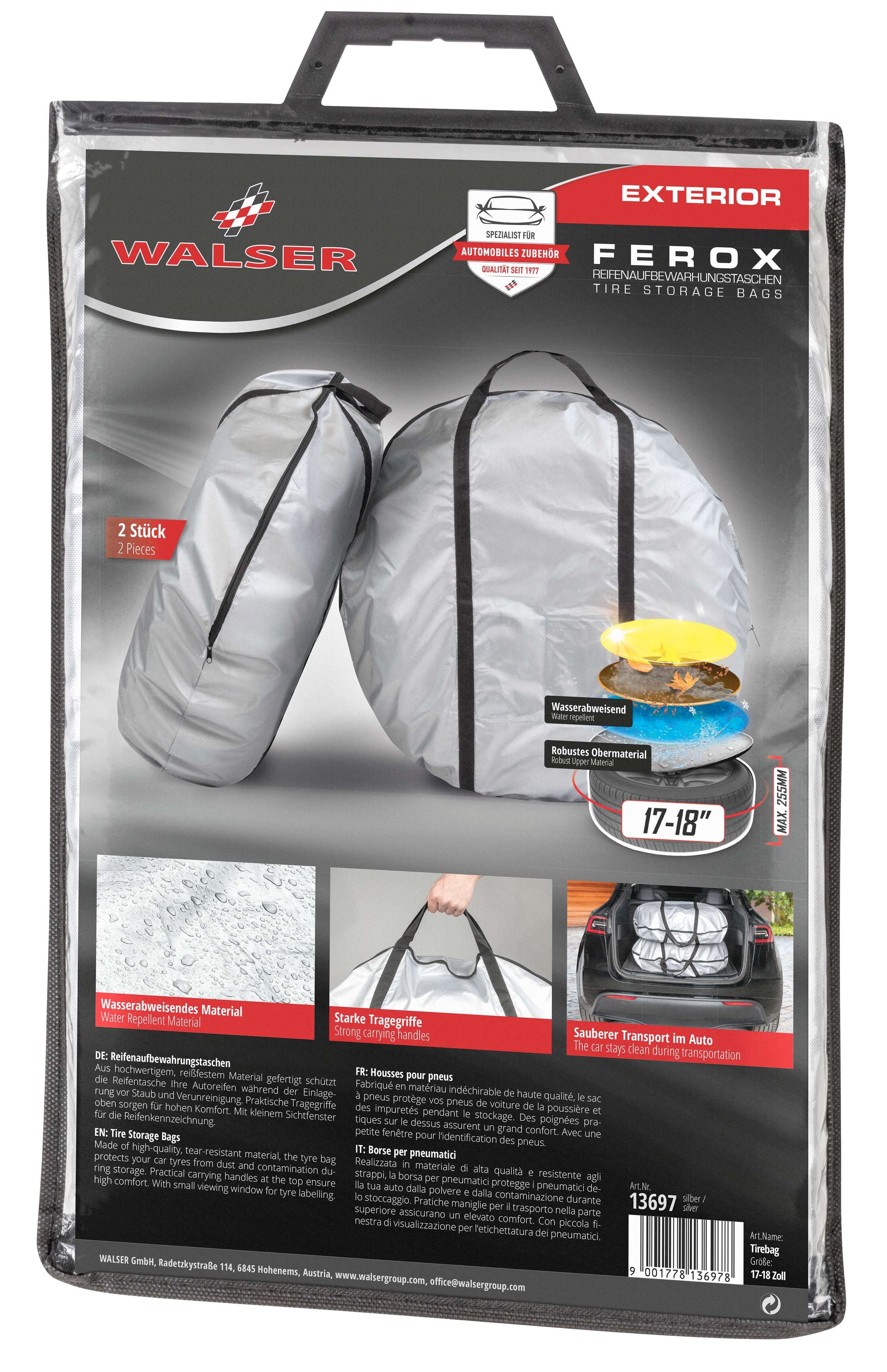 Tire storage Bag size L, tyre bag 15-16 inch tyres silver