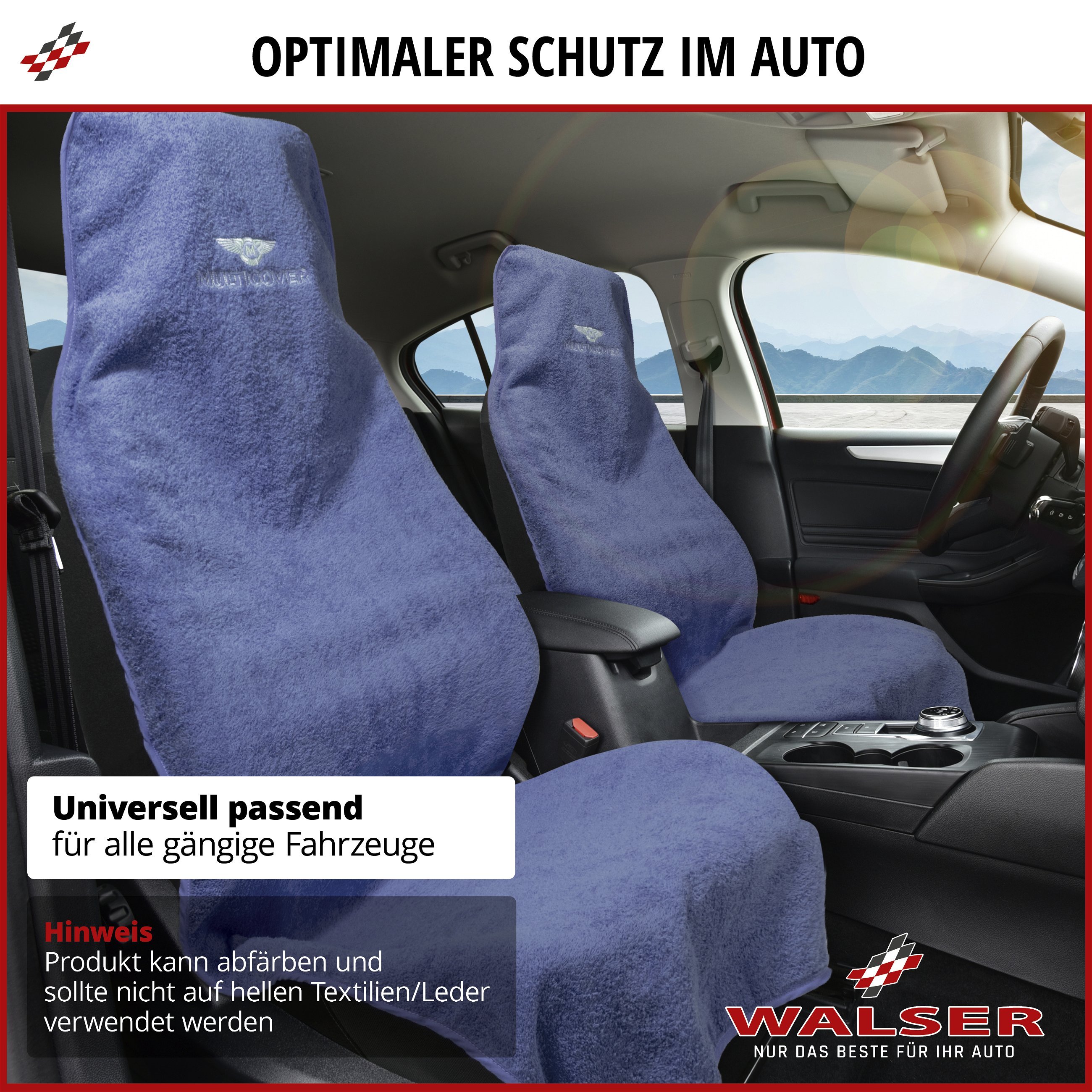 PKW-Sitzaufleger Multicover, Auto-Sitzauflage waschbar schwarz