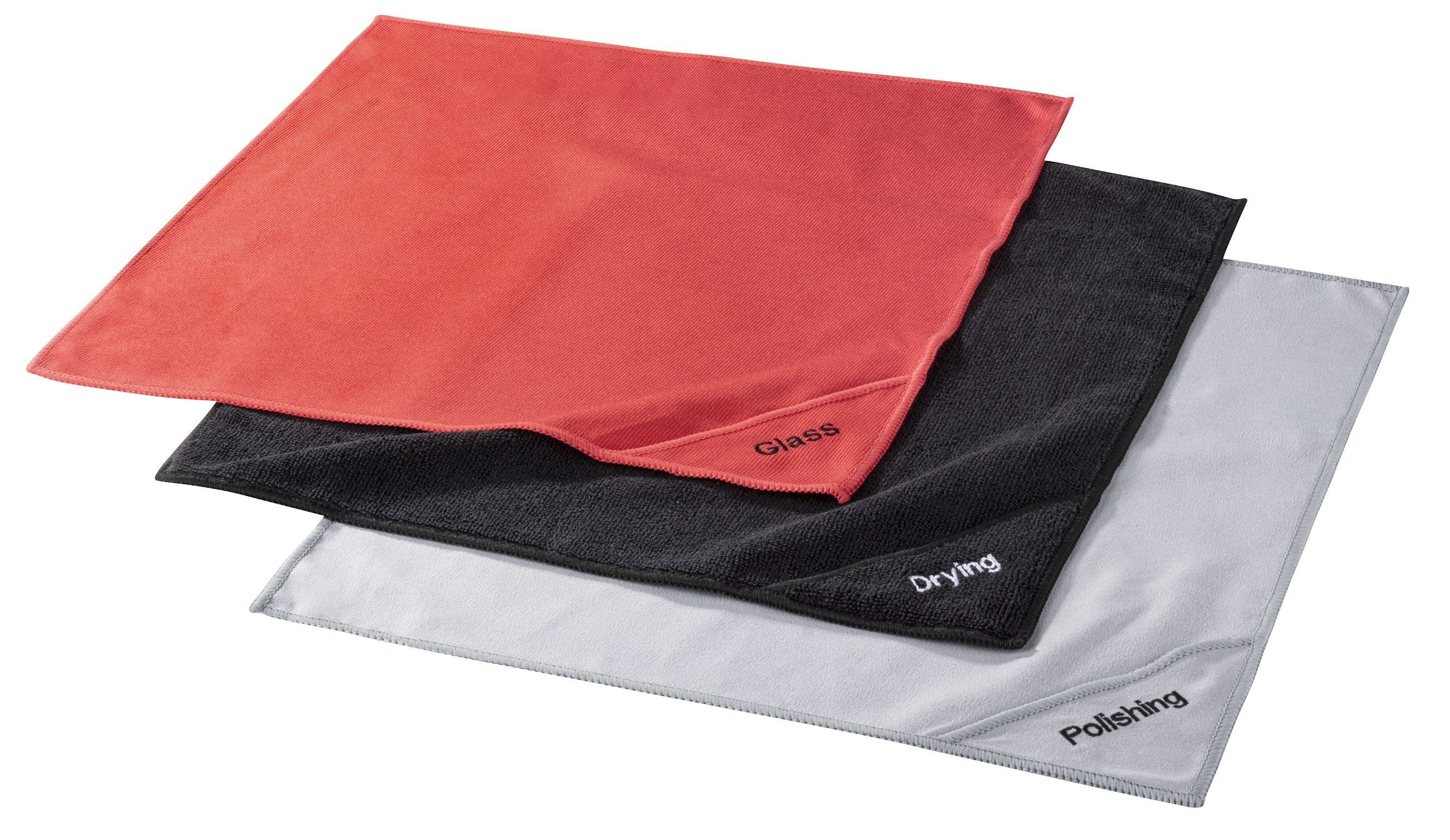 Microfibre cloth set, 3 microfibre cloths 40x40 cm