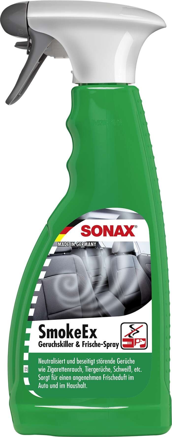 SONAX SmokeEX geurverdrijver 500 ml PET-sprayfles