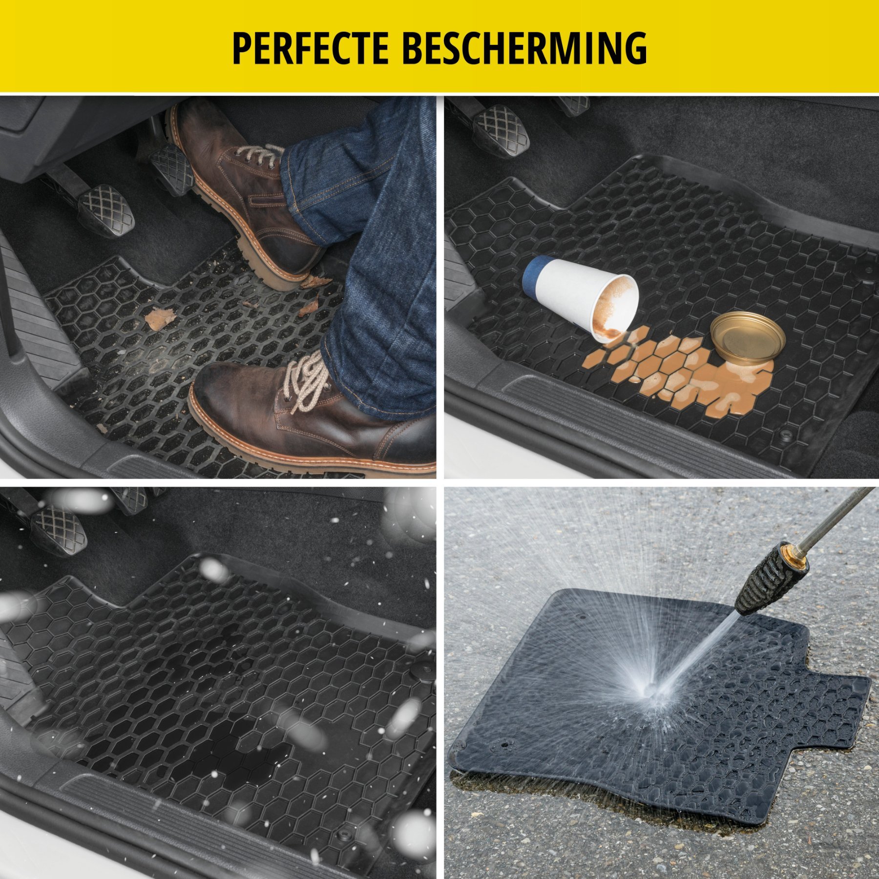 RubberLine rubberen voetmatten geschikt voor Mazda 2 (DE, DH) 07/2007-06/2015