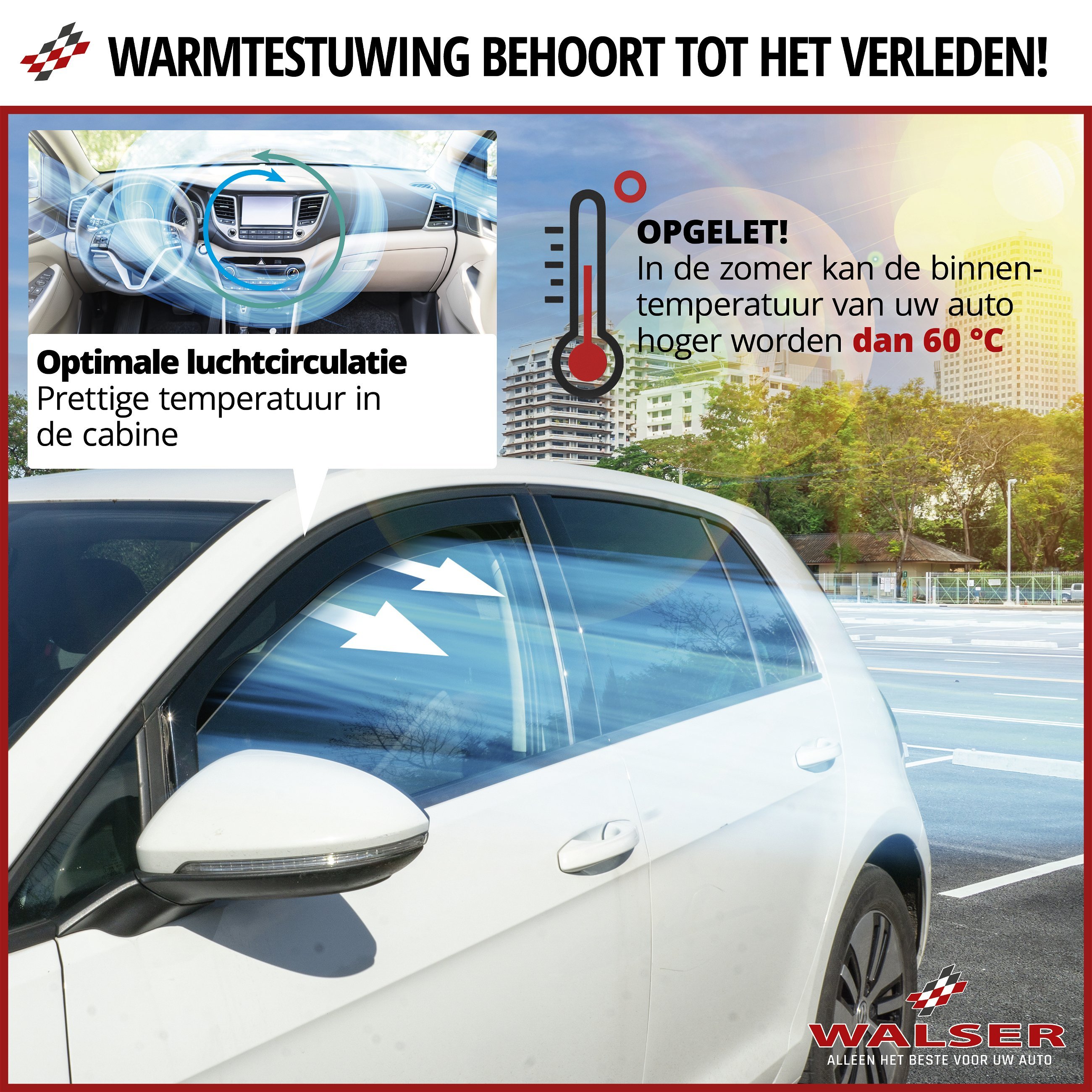 Zijwindschermen voor Audi A3 05/2003-12/2013