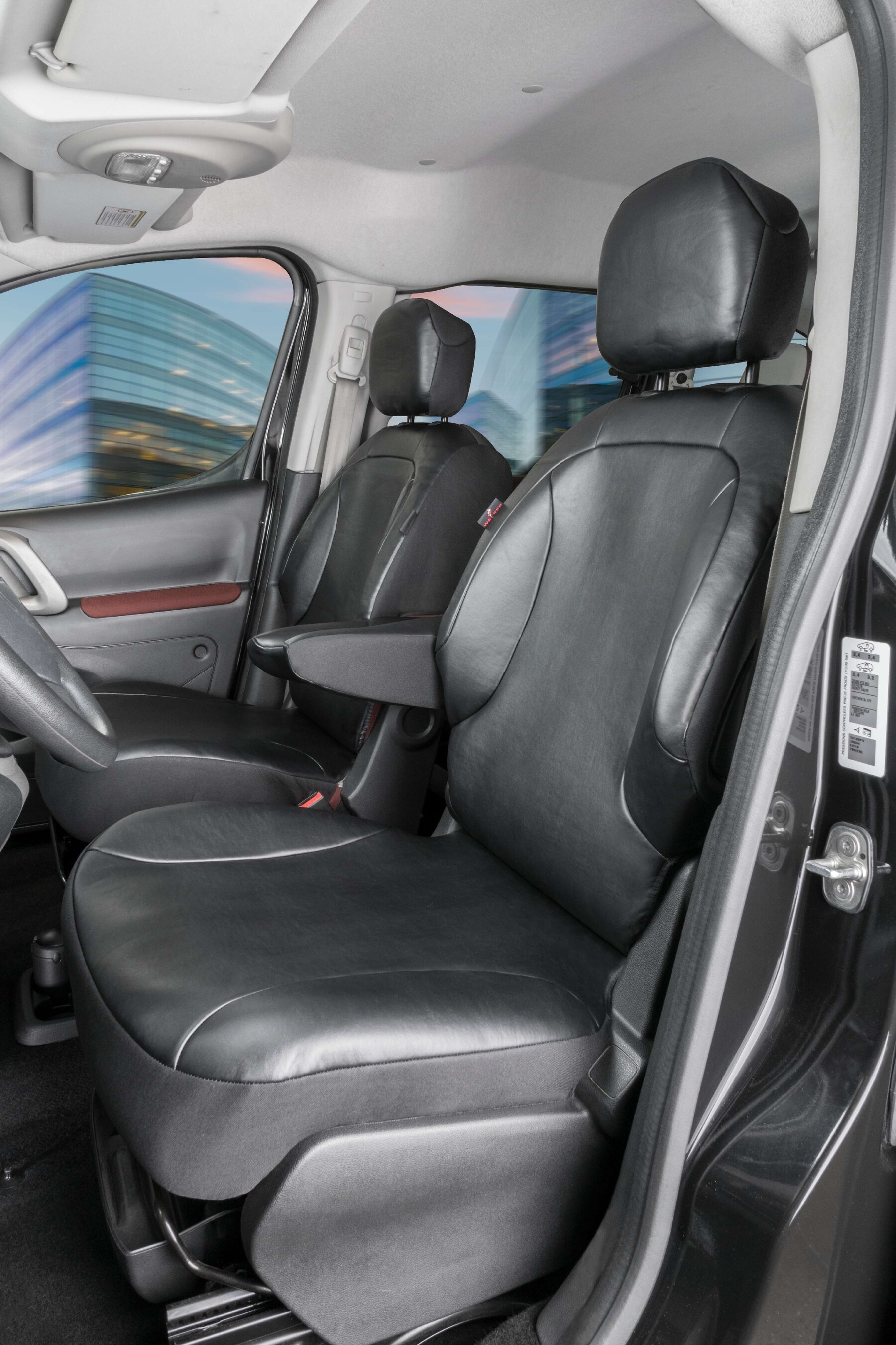 Auto Sitzbezüge Sitzauflage für Citroen Jumper Berlingo Schwarz Blau P