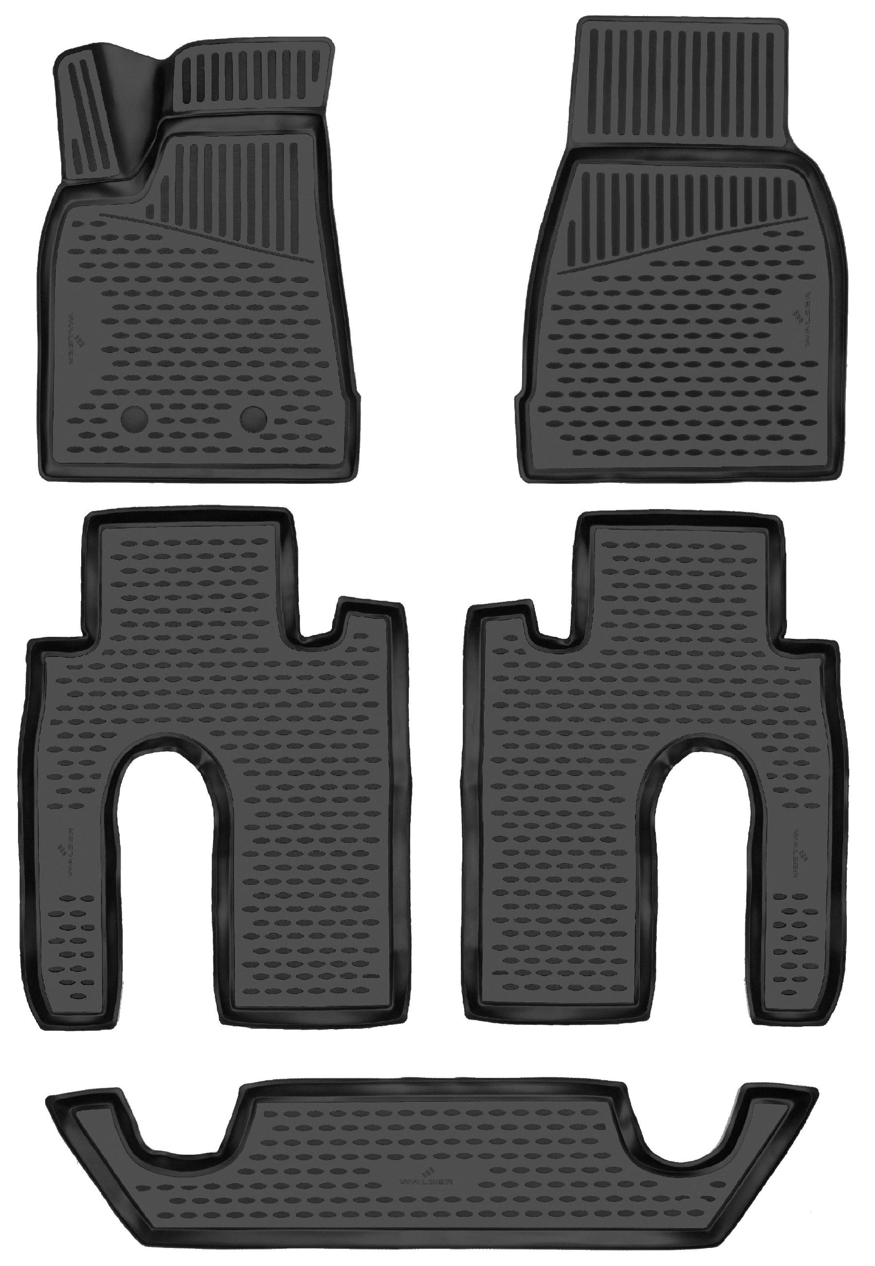 Rubberen Voetmatten XTR geschikt voor Tesla Model X (5YJX) 09/2013-Vandaag