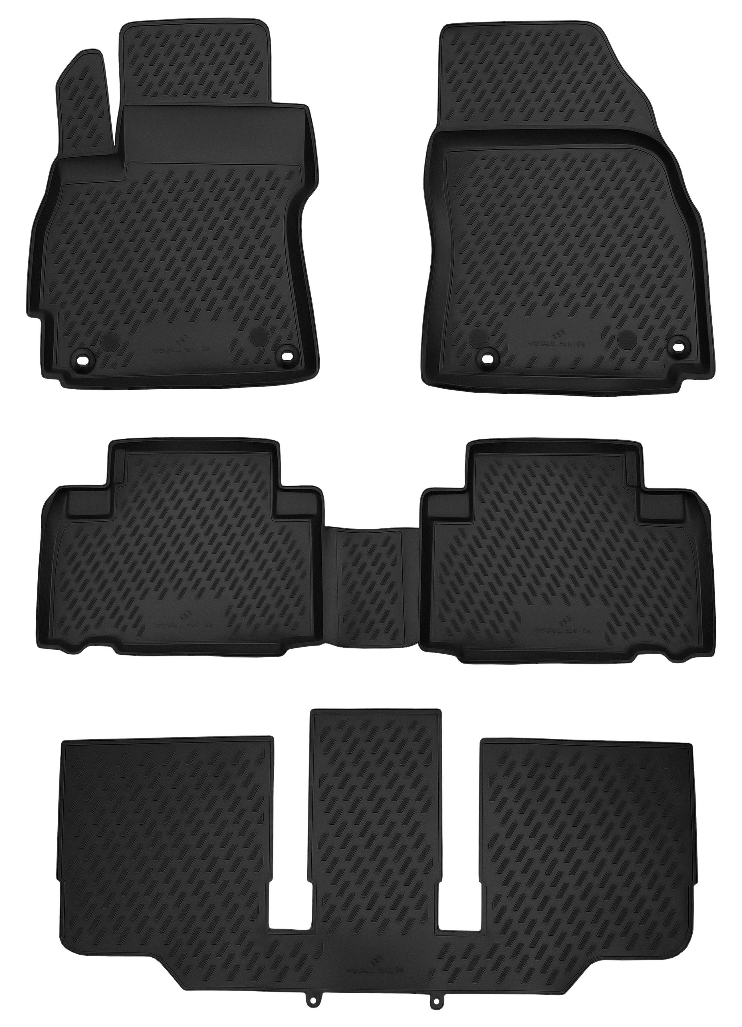 Tapis en caoutchouc XTR pour Mazda 5, 7 places 06/2010-Auj.