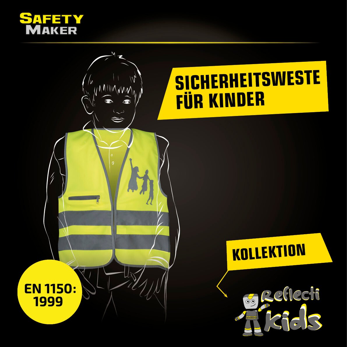 Sicherheitsweste 3-6 Jahre Jumping Kids