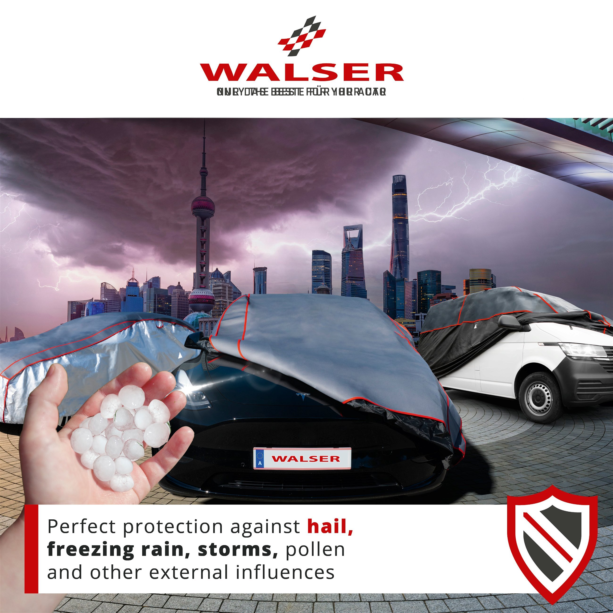 Bus hail protection tarpaulin Premium Hybrid size M