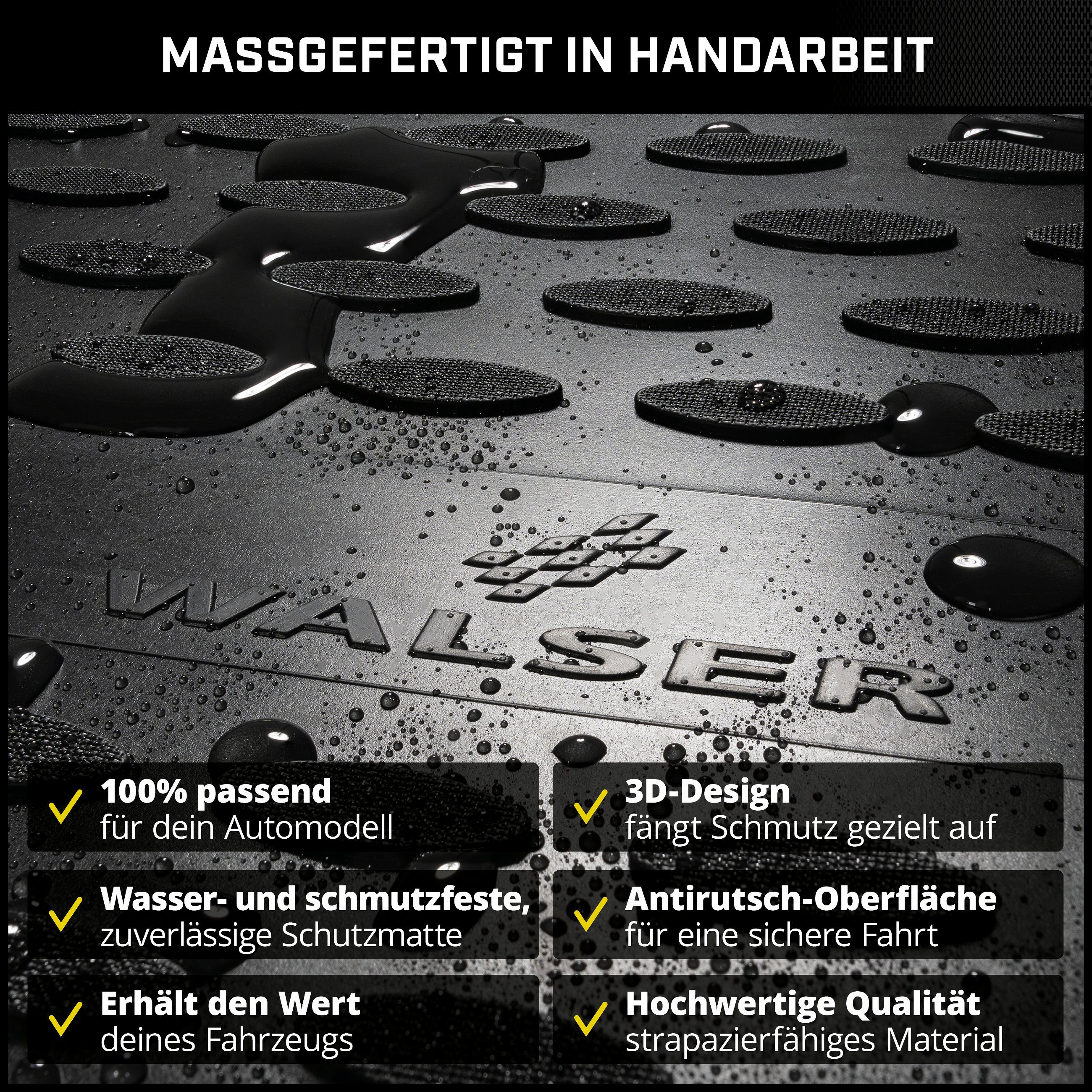 Gummimatten XTR für Ford Focus II 2004-2013, Focus II Turnier 2004-2012, Focus II Cabriolet 2006-2010