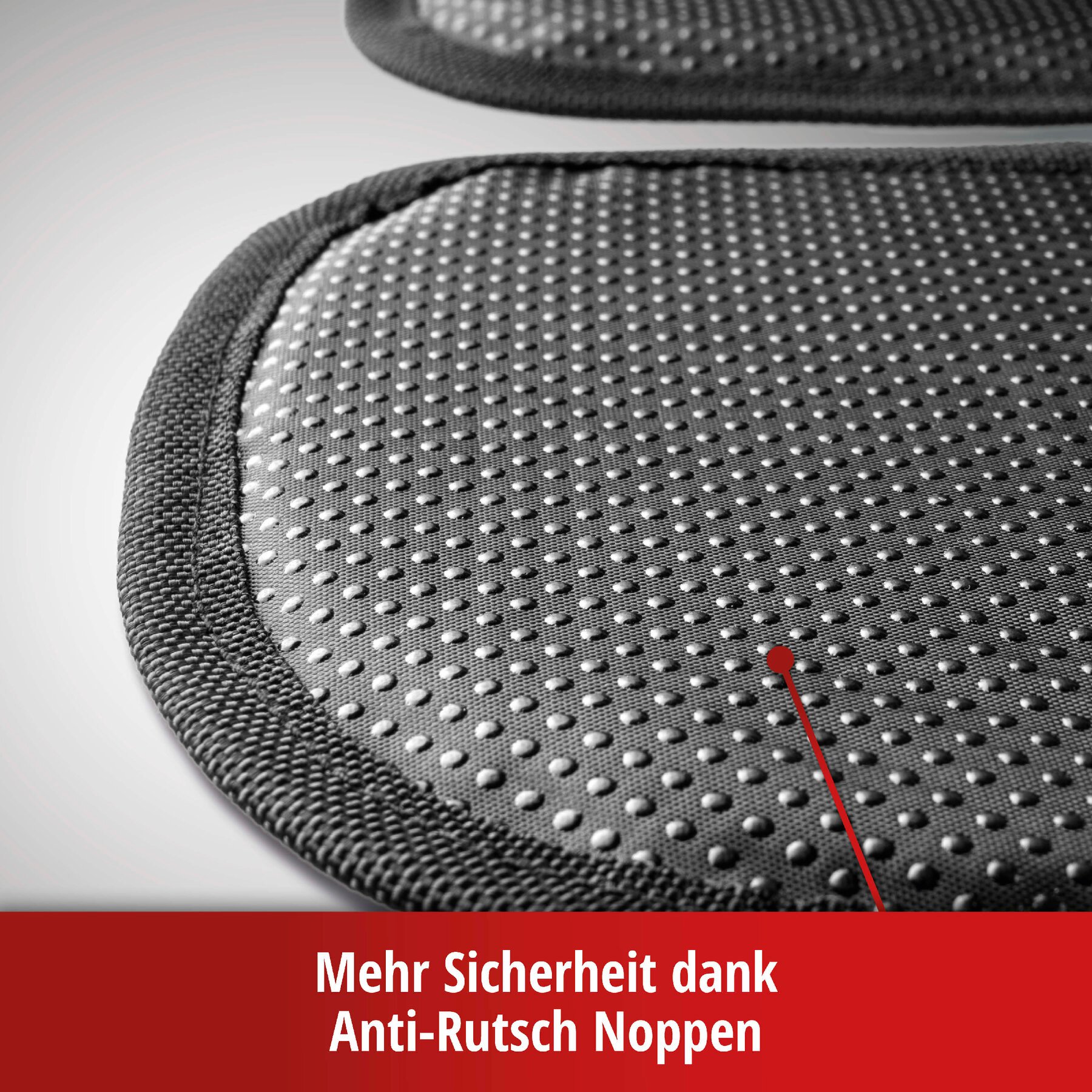 Kindersitzunterlage Tidy Fred, Auto-Schutzunterlage, Sitzschoner Kindersitz grau/schwarz