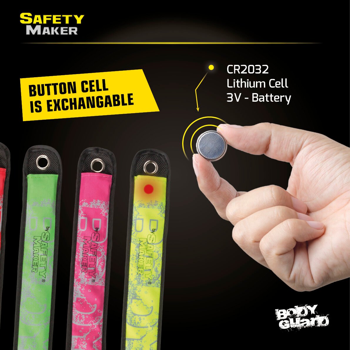 LED click tape yellow