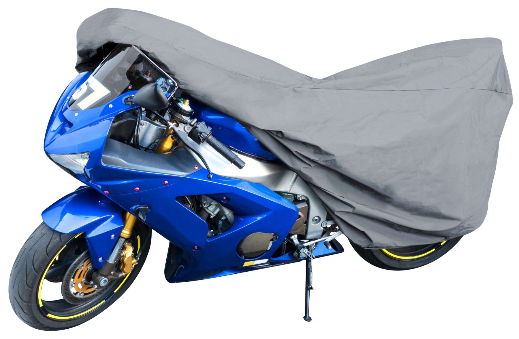 Motorcycle garage Sport size M PVC - 215 x 95 x 120 cm grey