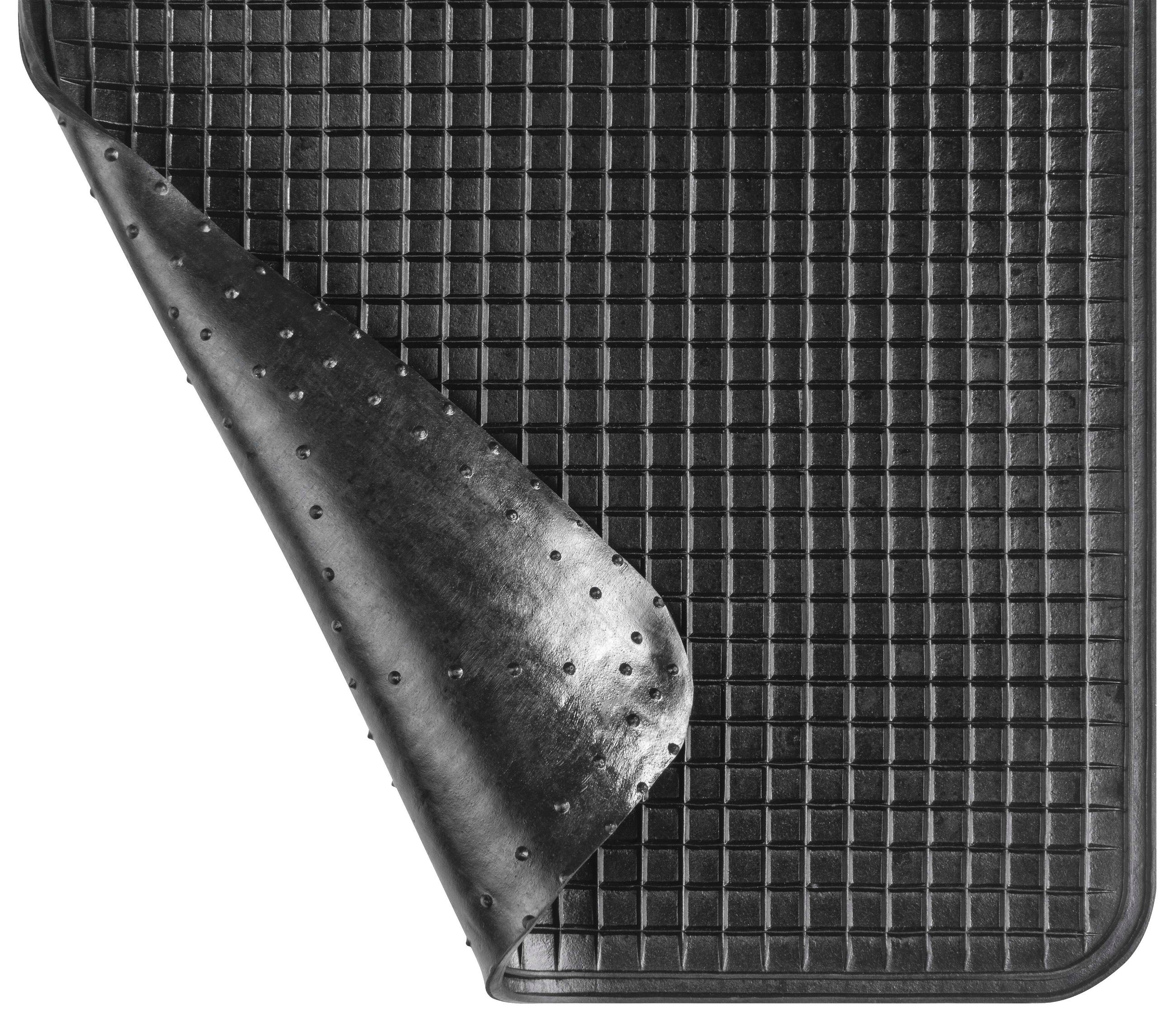 Gummimatte Rechteck, zuschneidbare Wabenmatte ca. 51x34 cm schwarz