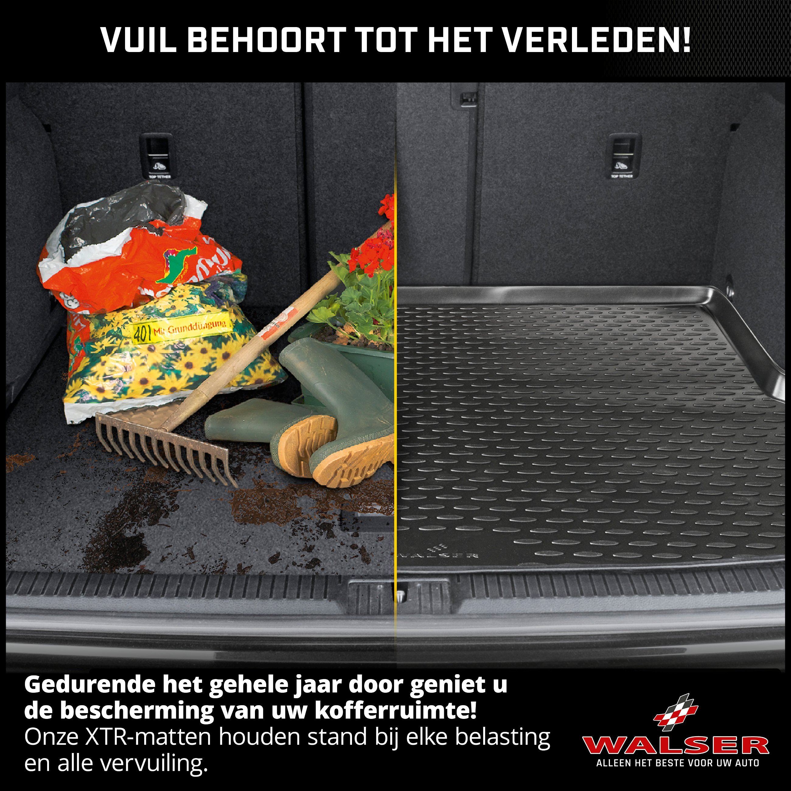 Kofferbakmat XTR geschikt voor Audi A4 Avant 08/2015-Vandaag, A4 Allroad 01/2016-Vandaag