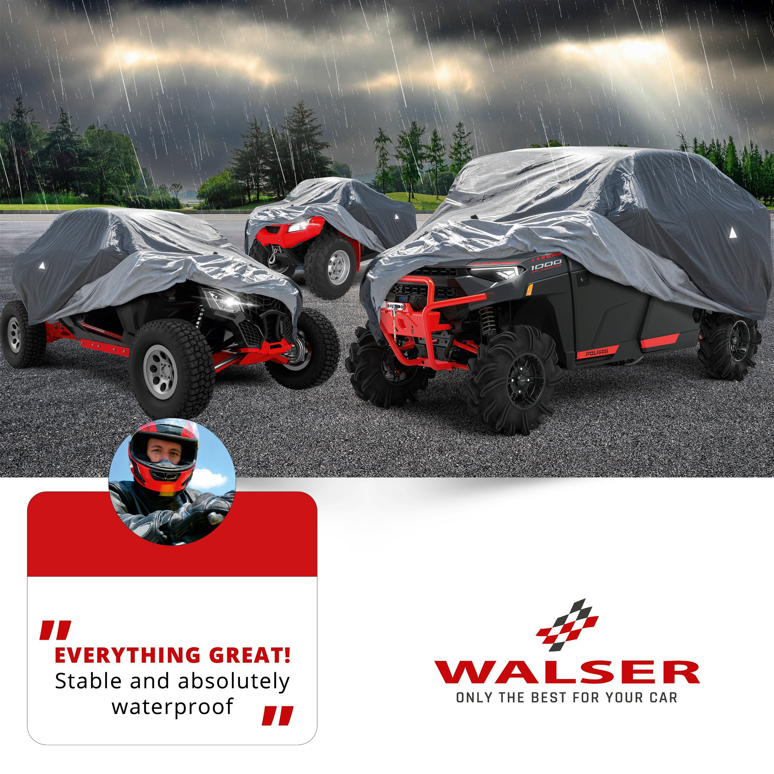 Quad Cover All Weather Plus, Cover for Off-Road Vehicles size M black
