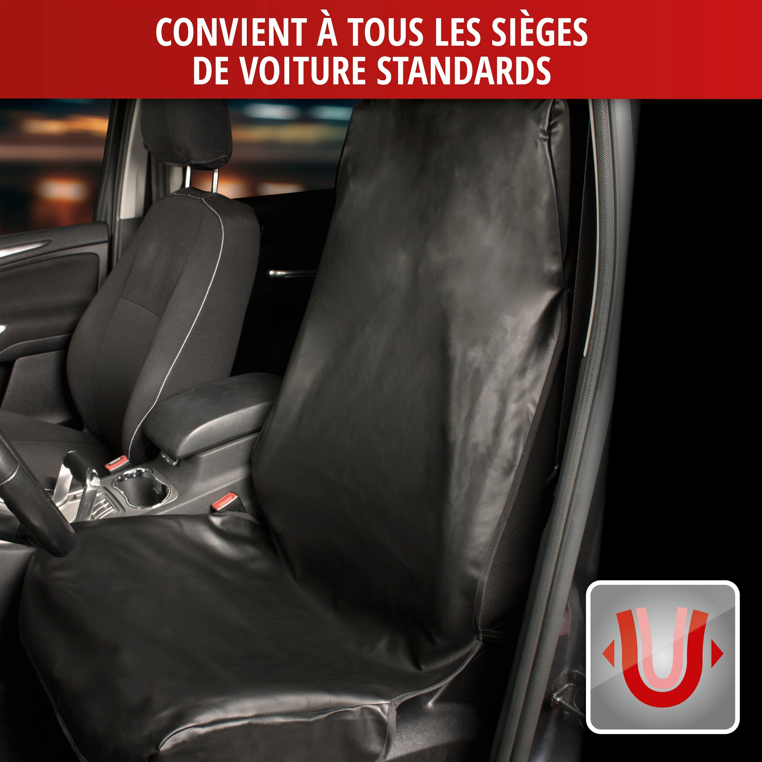 Protecteur d'atelier pour siège de voiture Nettoyer Tony de l'imitation cuir