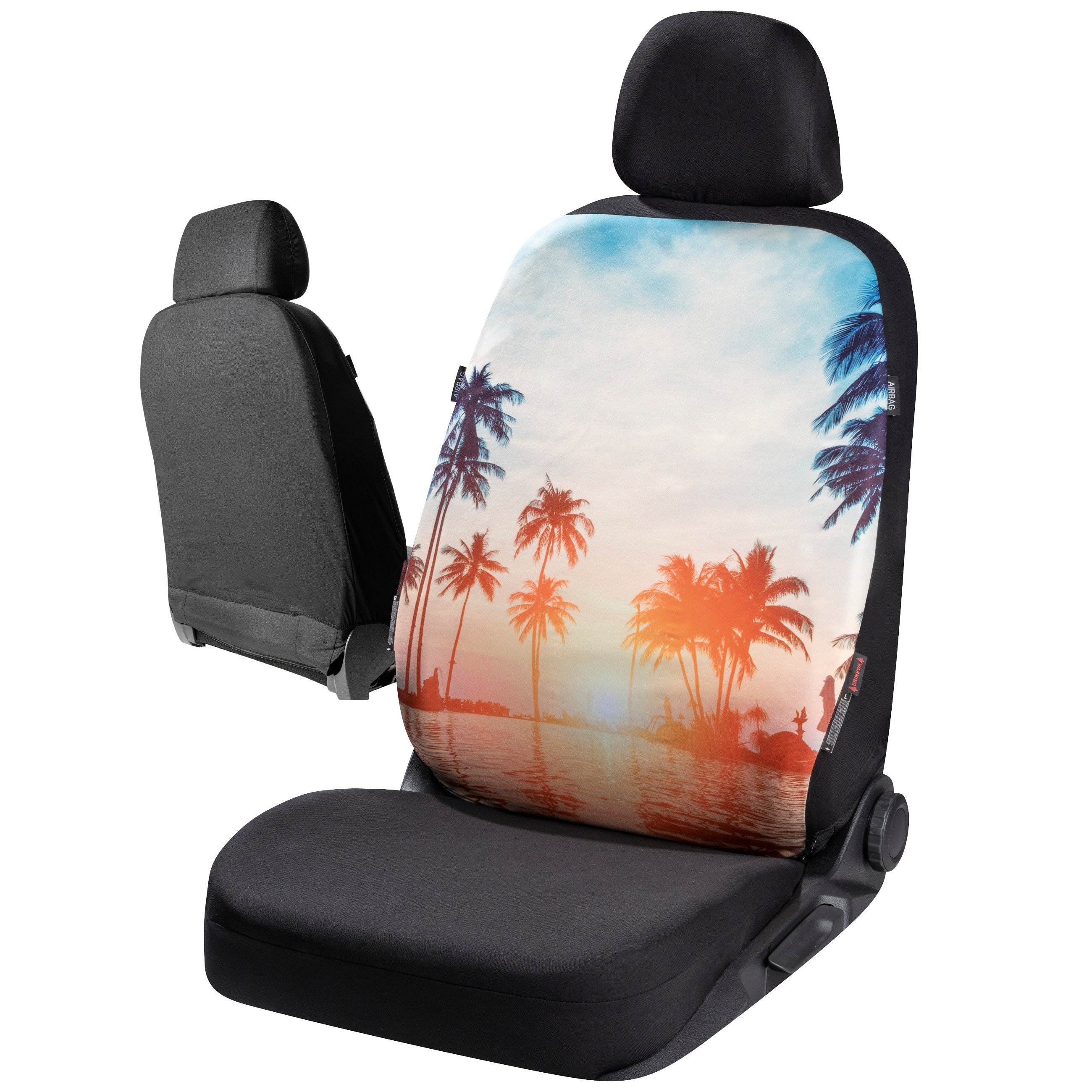 Car seat cover Beach for 1 front seat, single seat cover