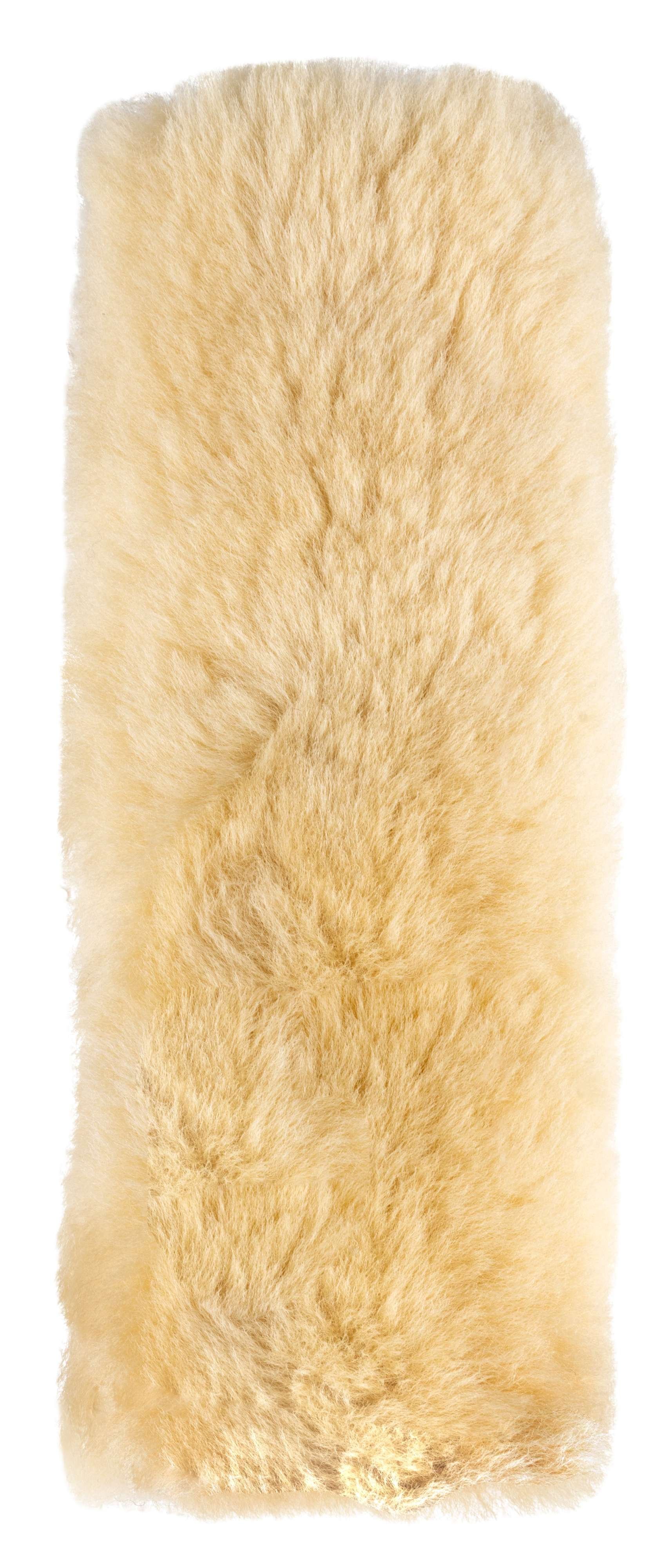 Cuscinetto per cinture di sicurezza Millie in pelle di agnello, 2 pezzi beige
