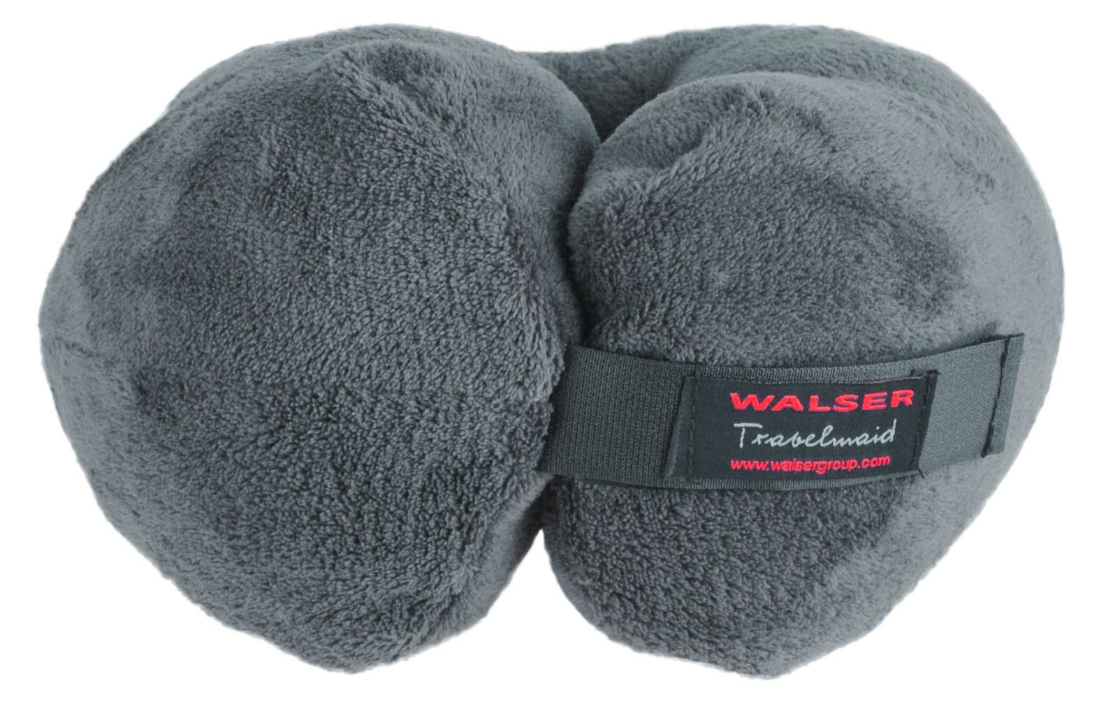 Oreiller de voyage Travelmaid bolster pour adultes en molleton doux anthracite