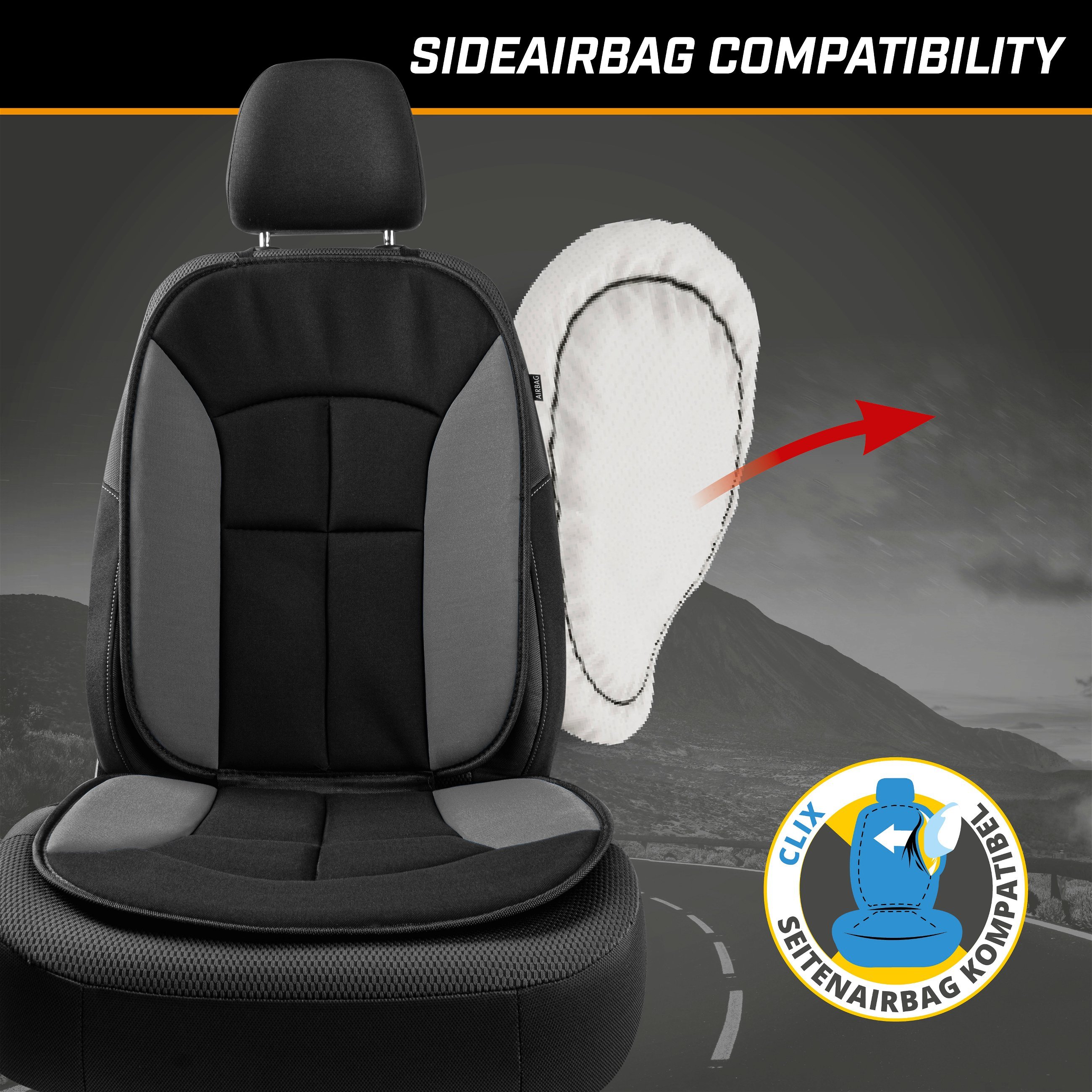 Car Seat cover Novara grey